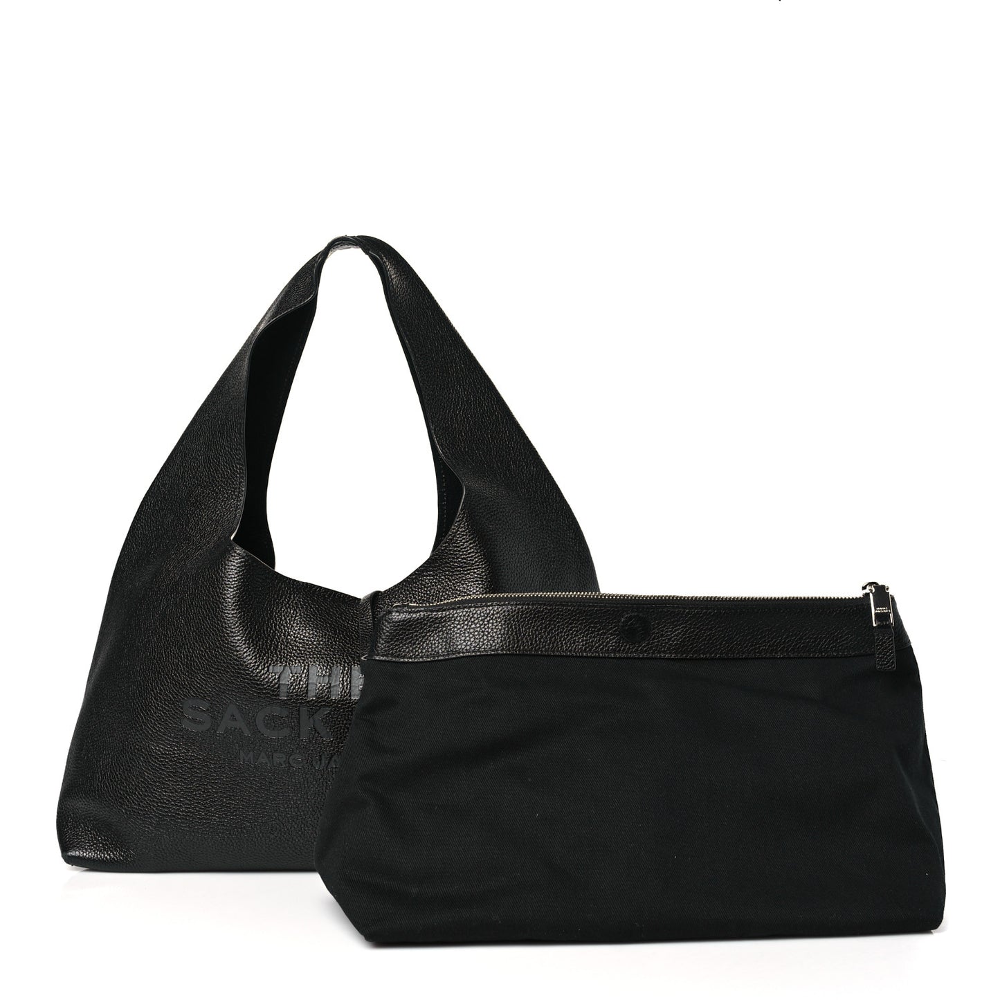 Grained Calfskin Medium The Sack Bag Black