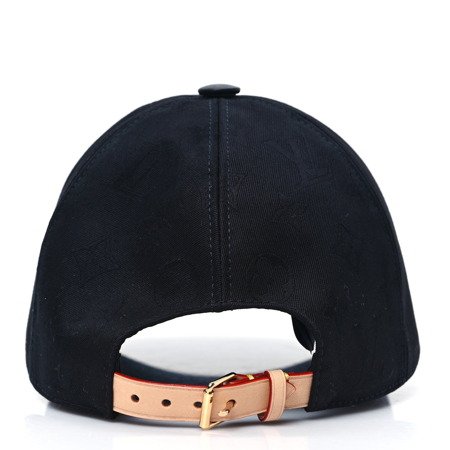 Louis Vuitton Calfskin Cotton Jacquard Monogram LV First Cap M Black 5 of 8