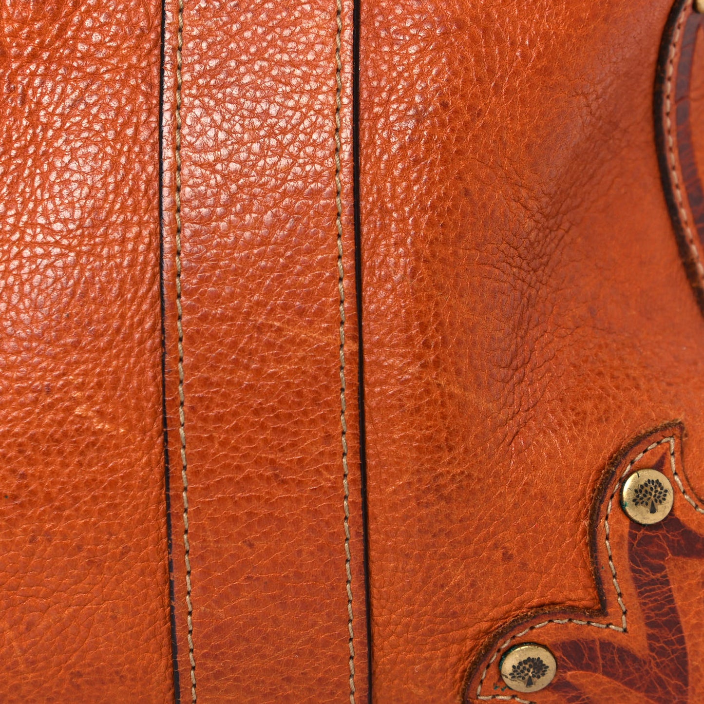 Grained Calfskin Tooled Darwin Bayswater Oak