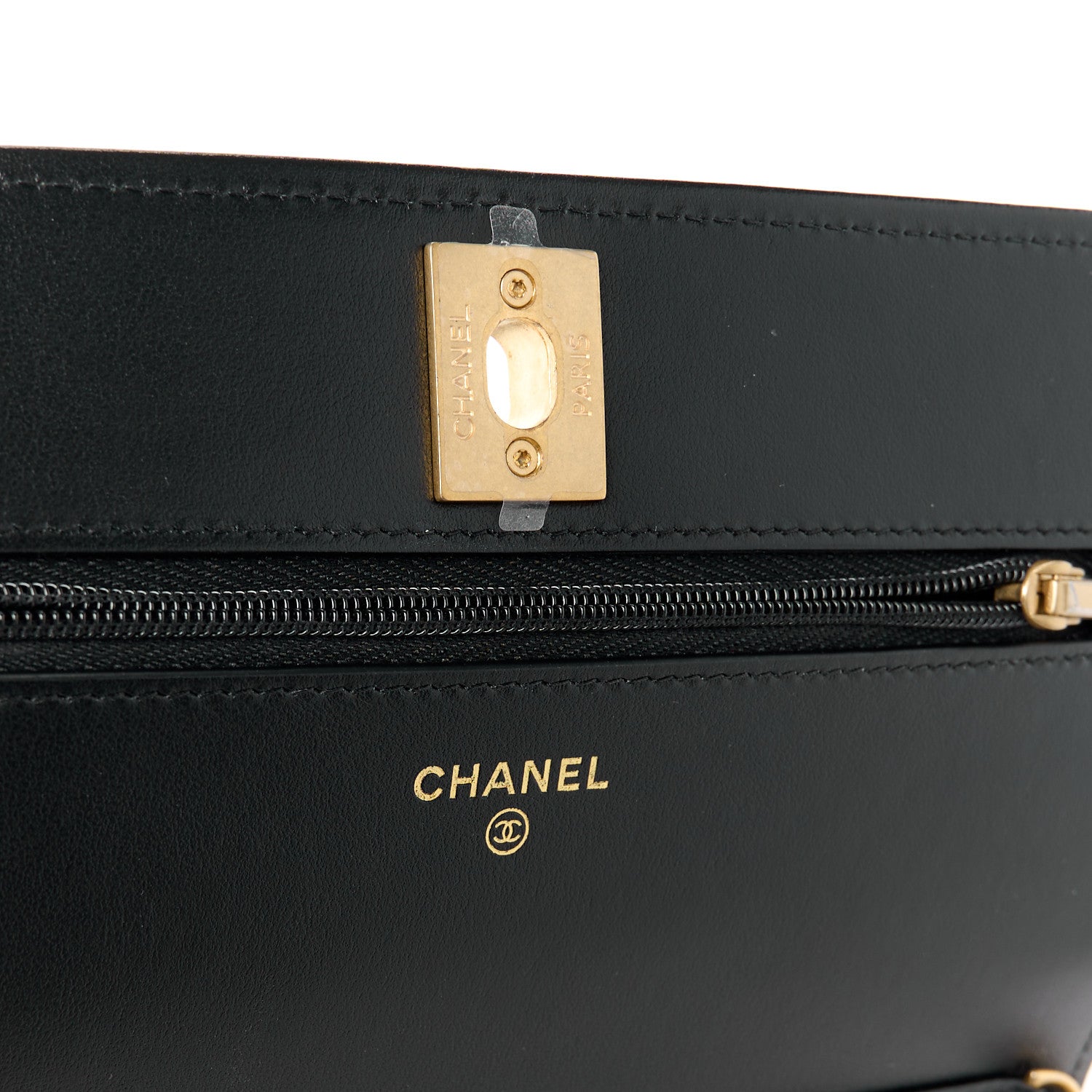 Chanel Pearly Caviar Quilted Fit For You Wallet On Chain WOC Black 6 of 12