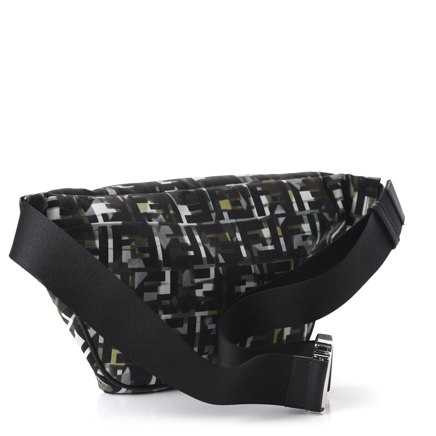 Nylon CamouFF Belt Bag Black Multicolor