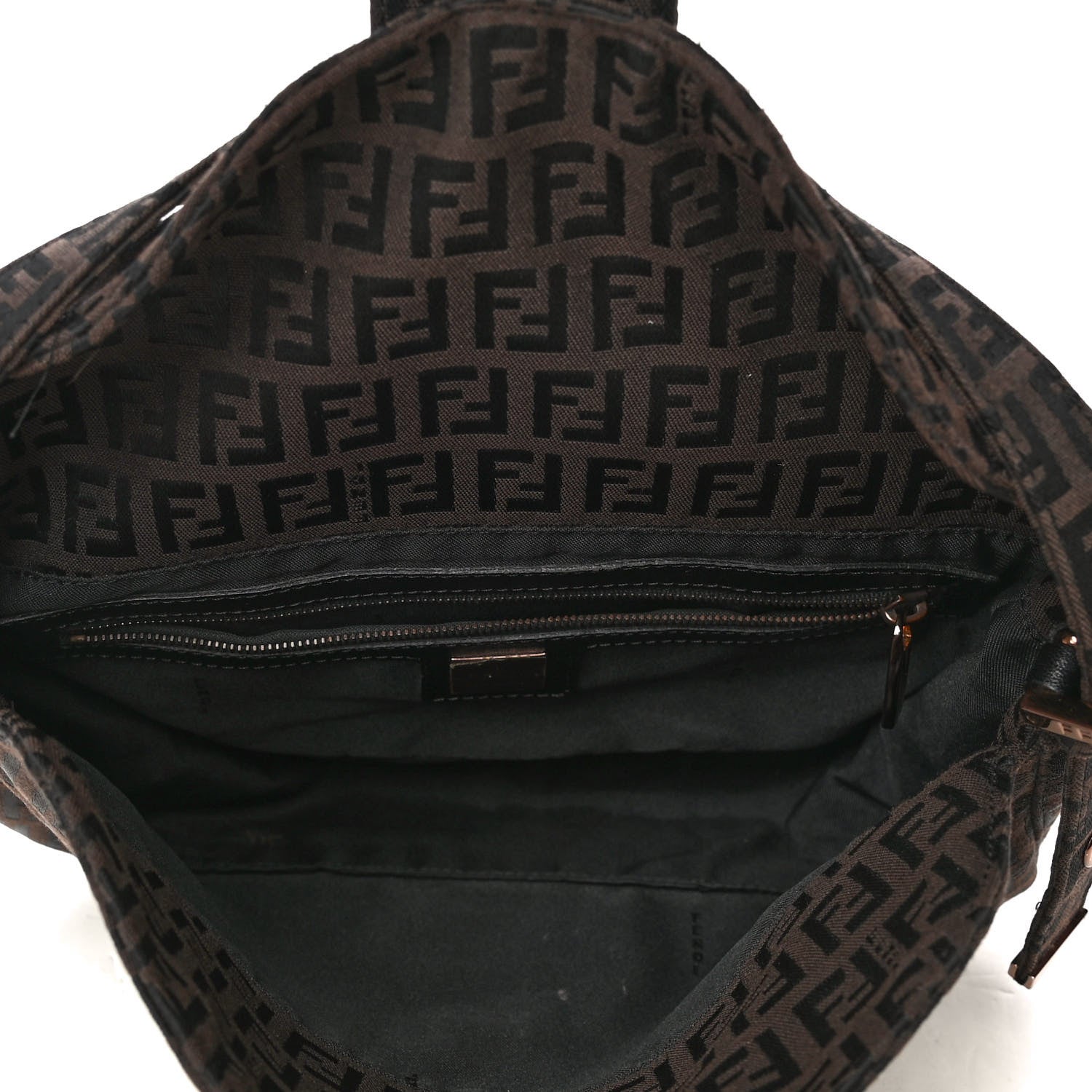 Fendi Zucchino Baguette Brown 4 of 4