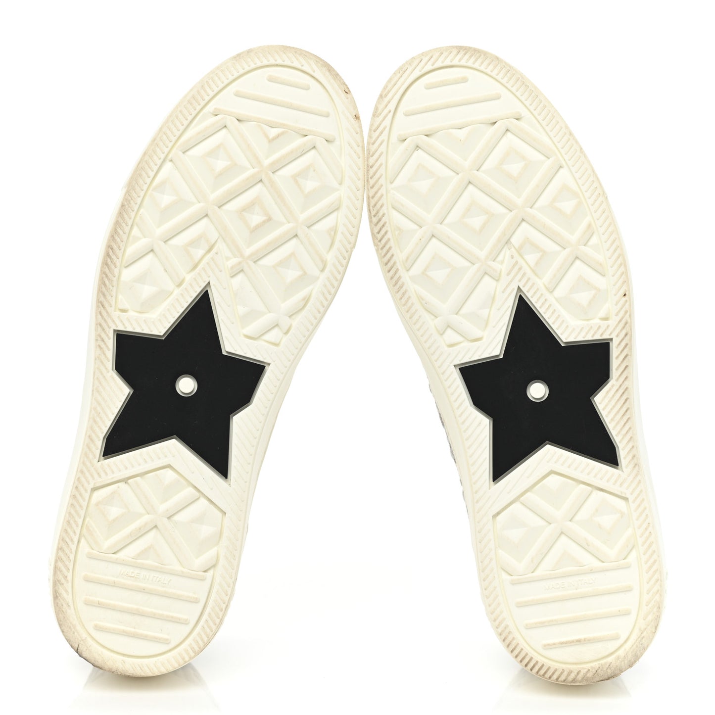 Canvas Oblique Walk'N'Dior Low Top Sneakers 36.5 Grey Stone