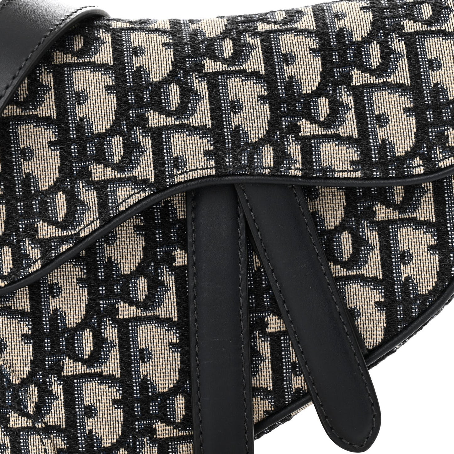 Oblique Mini Saddle Bag With Strap Blue