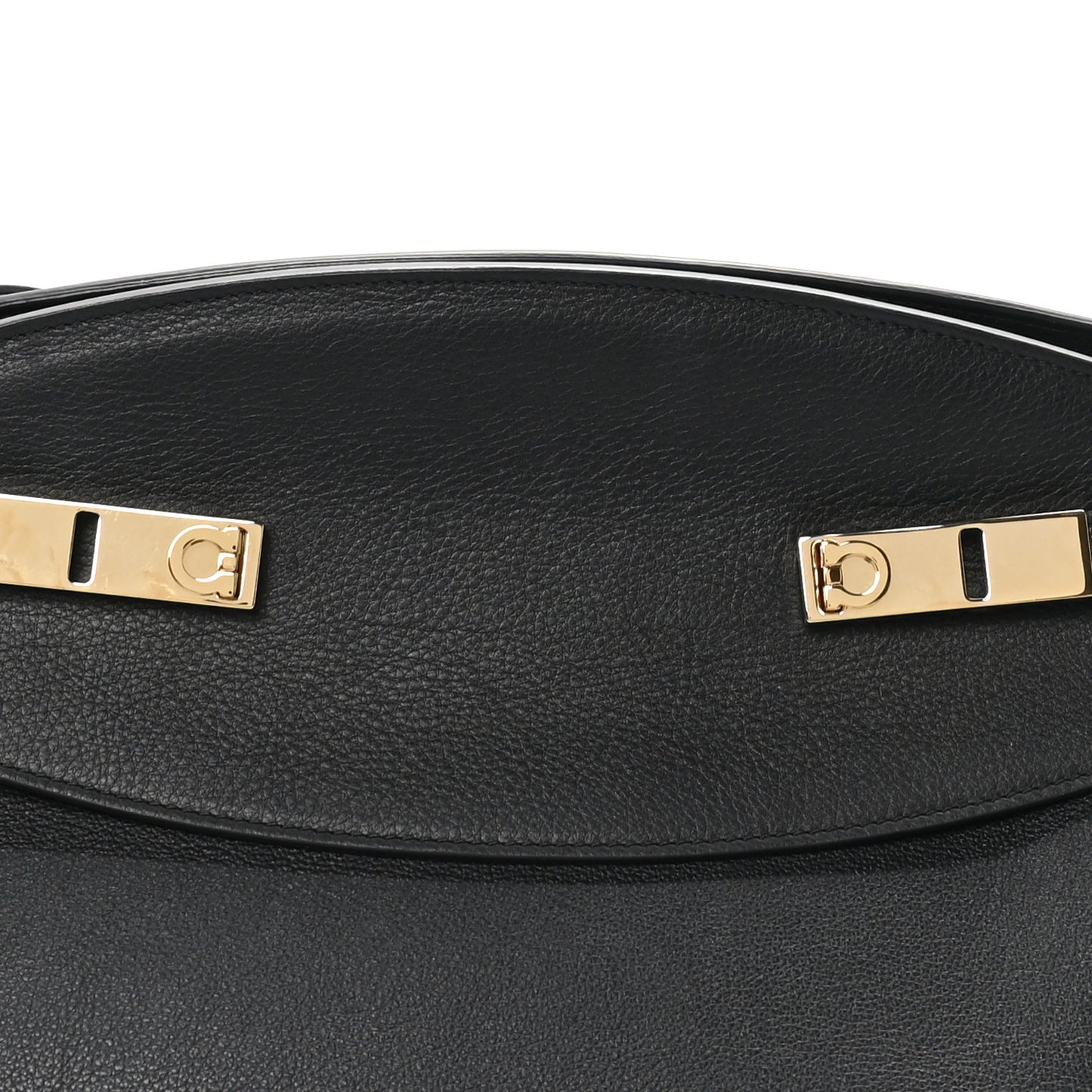 Calfskin Large Hug Pouch Black