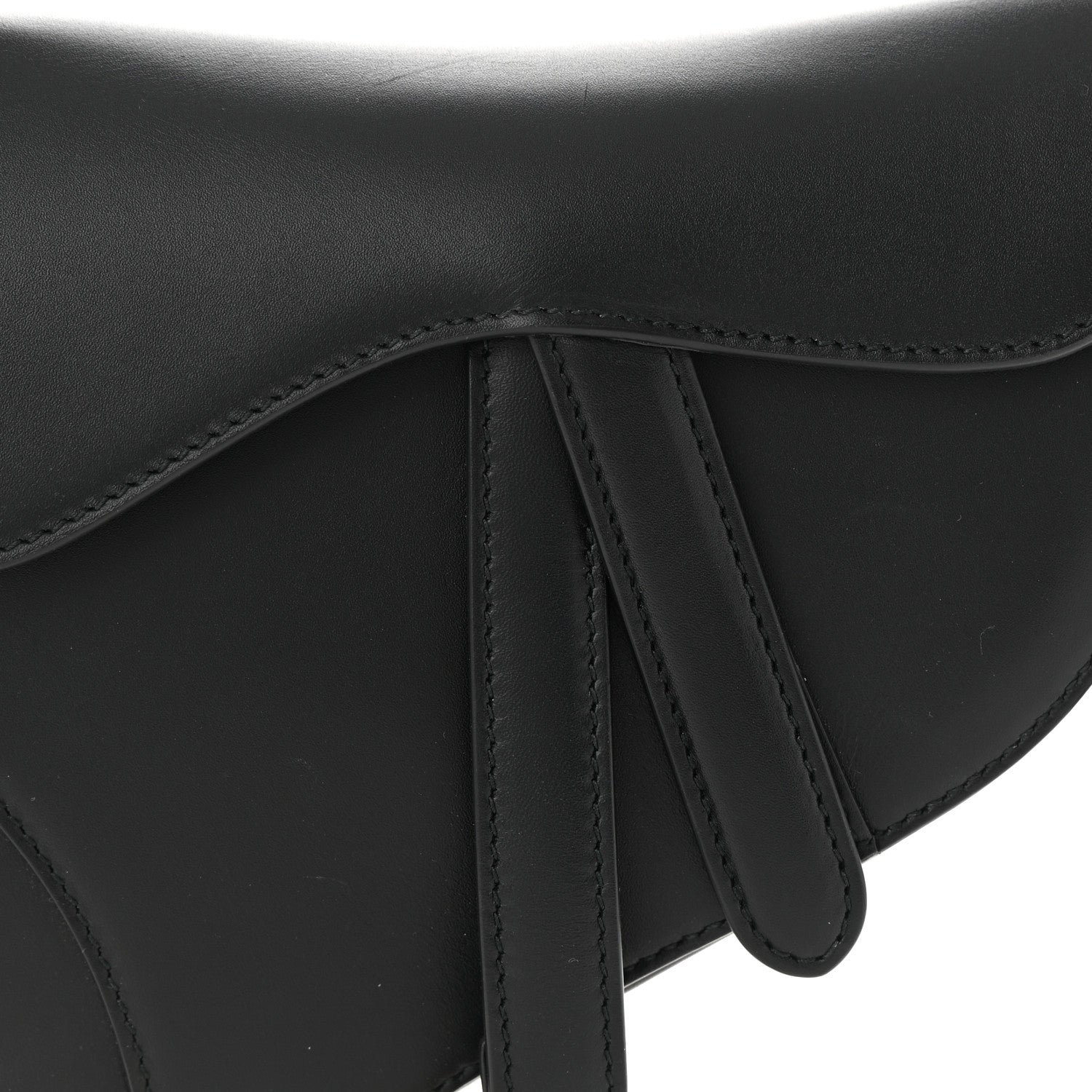 Christian Dior Calfskin Mini Saddle Bag Black 8 of 10