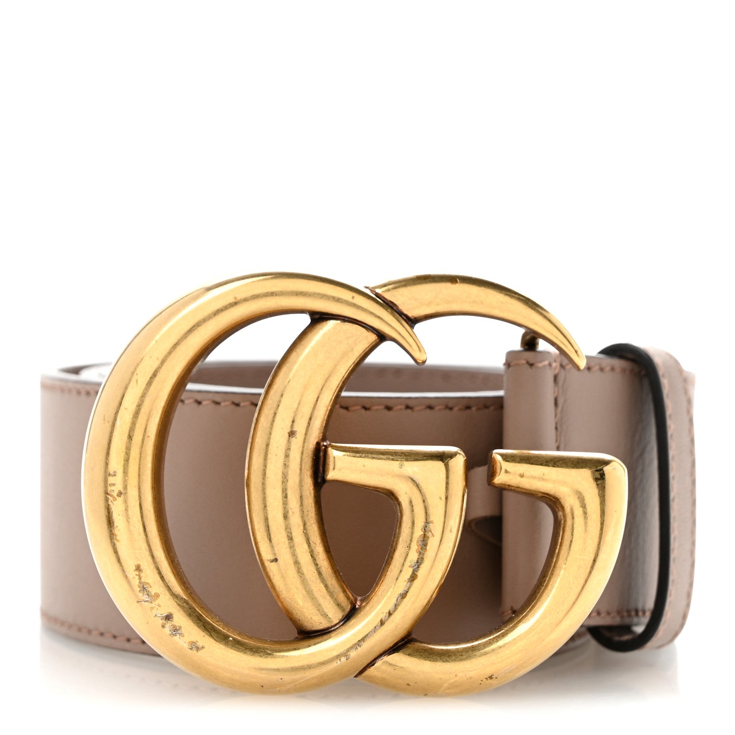 Gucci ベルト ゴールド Gucci Calfskin Double G 40mm Belt 85 34 Porcelain Rose 1907184