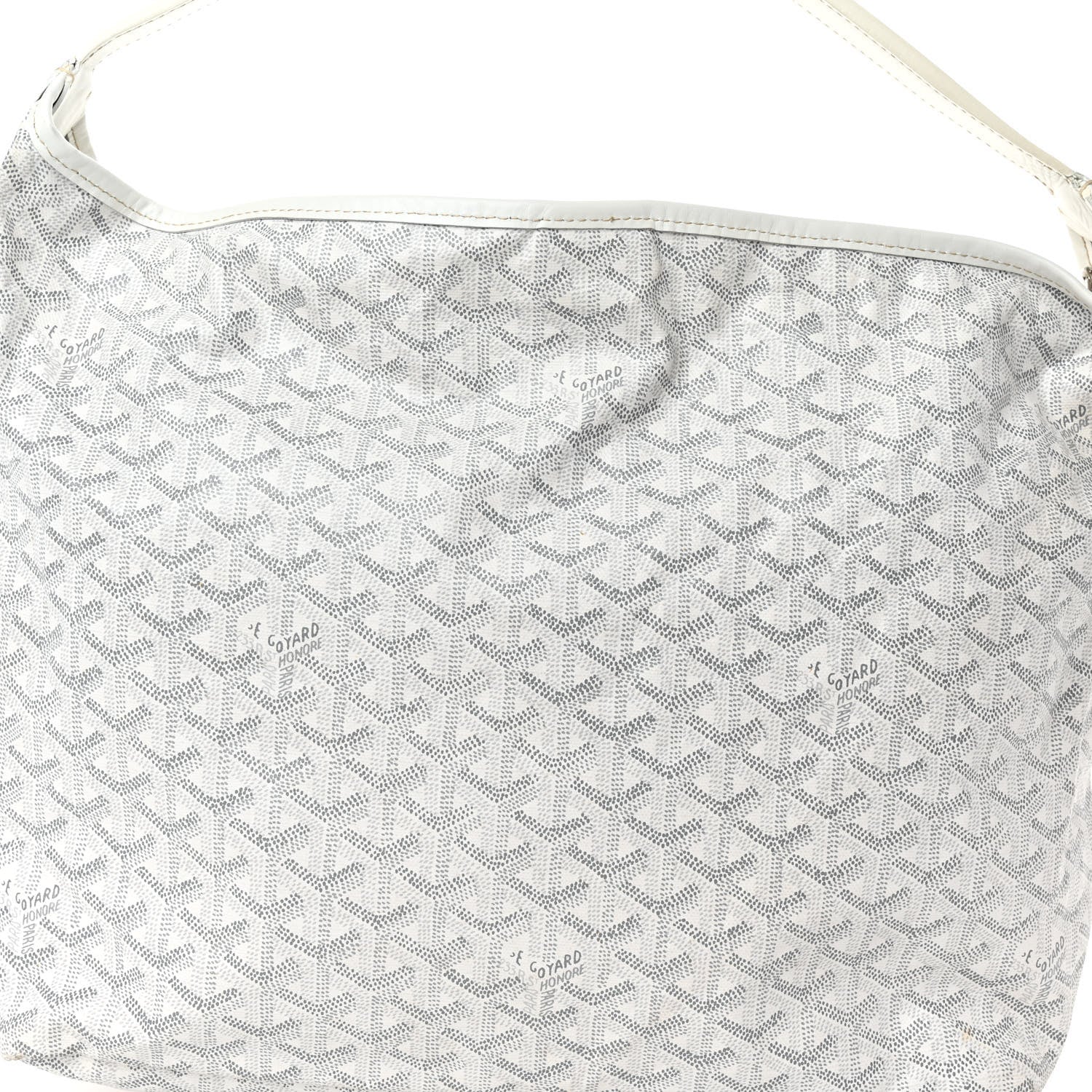 Goyard Goyardine Fidji Zip Hobo White 6 of 10