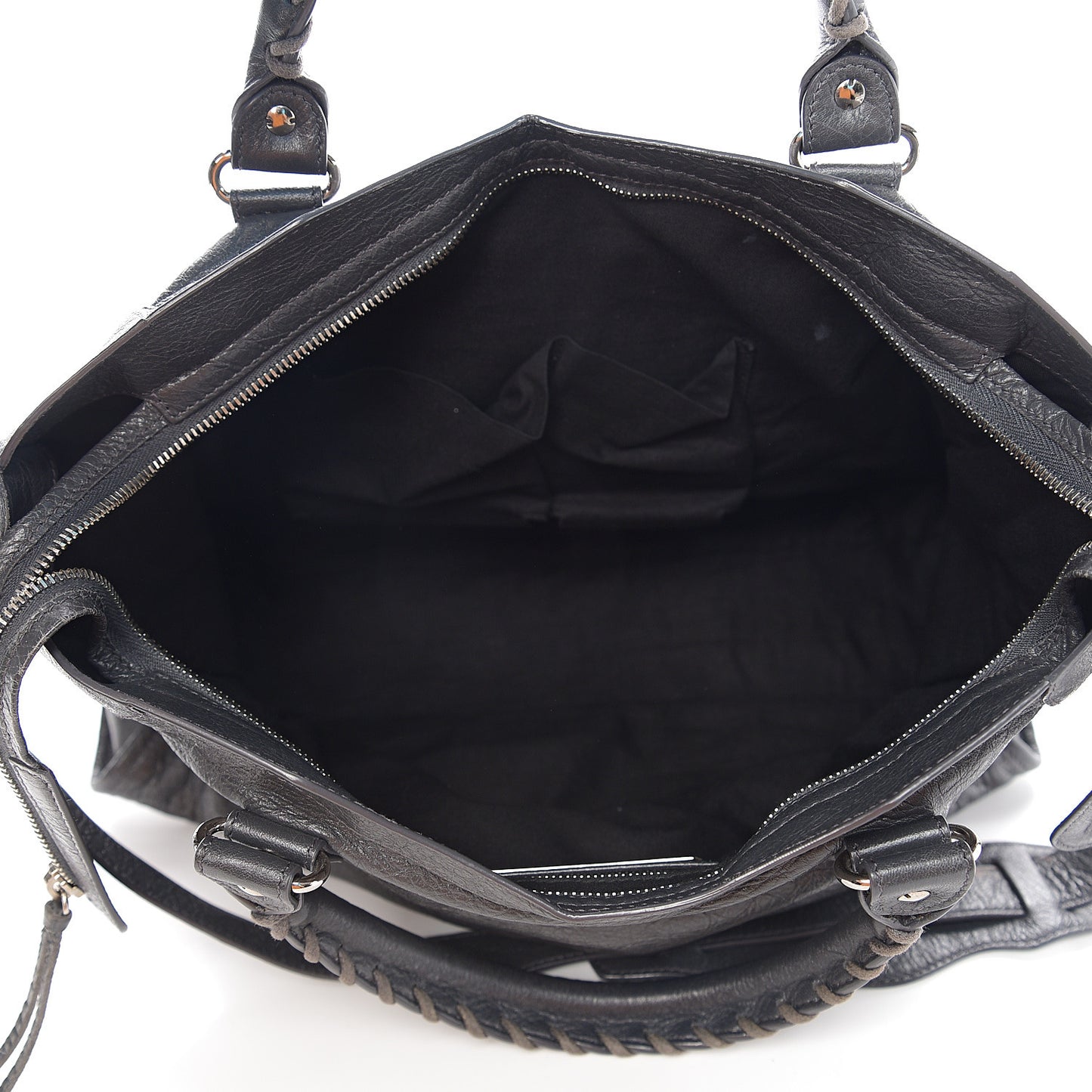 Agneau Classic Silver Hardware City Gris Fossile Anthracite