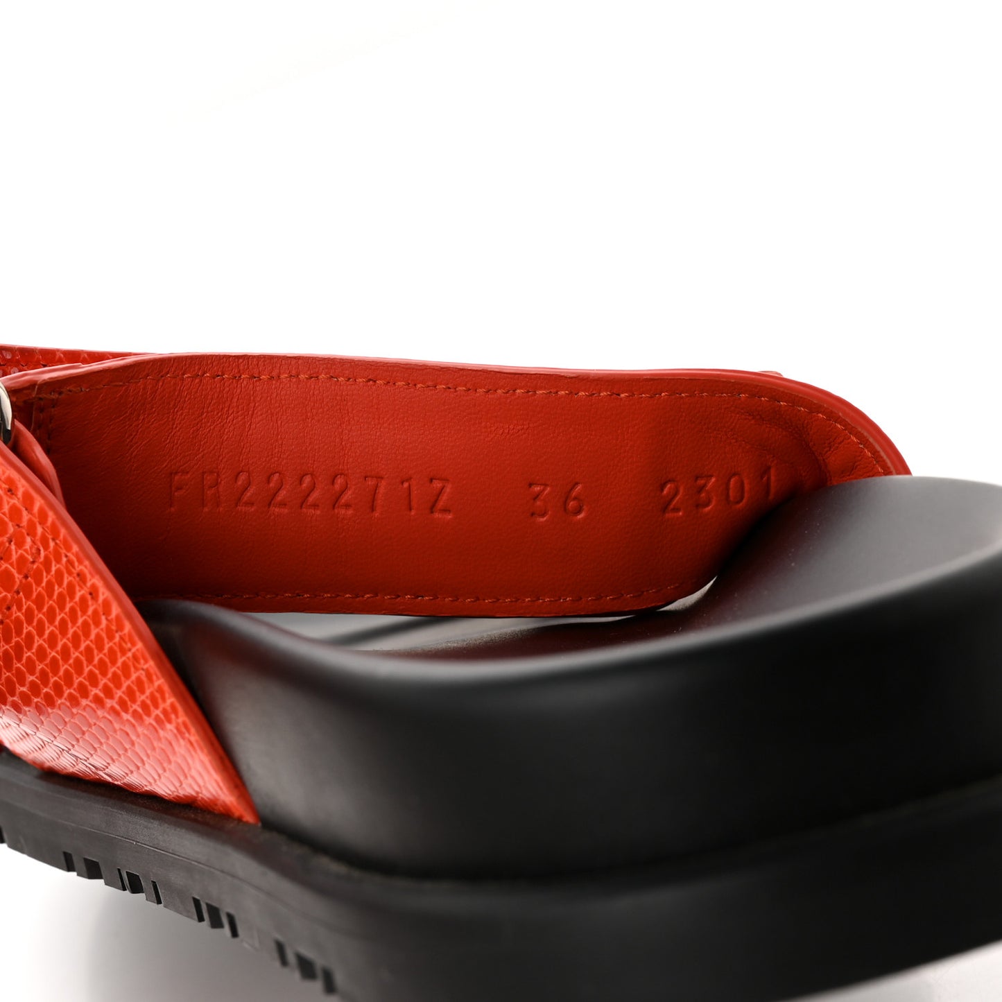 Lizard Womens Chypre Sandals 36 Orange Synthetique