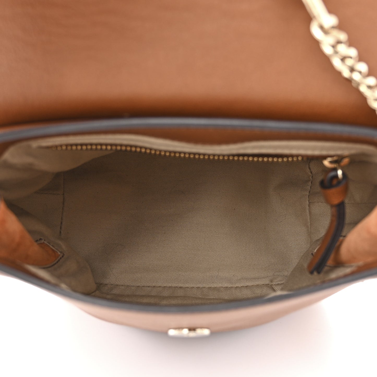 Suede Calfskin Medium Faye Backpack Tan