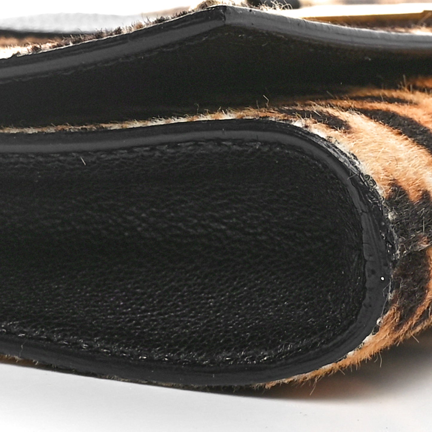 Pony Hair Leopard Print Y Ligne Clutch