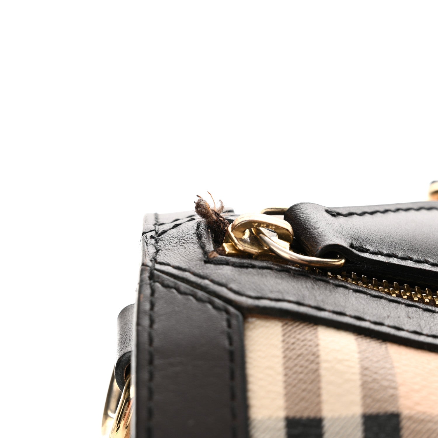 Burberry Haymarket Check Medium Alchester Bowling Bag Chocolate 13 of 14