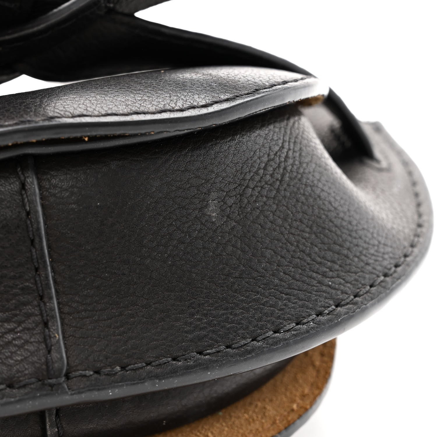 Loewe Grained Calfskin Mini Gate Western Crossbody Bag Black 12 of 13