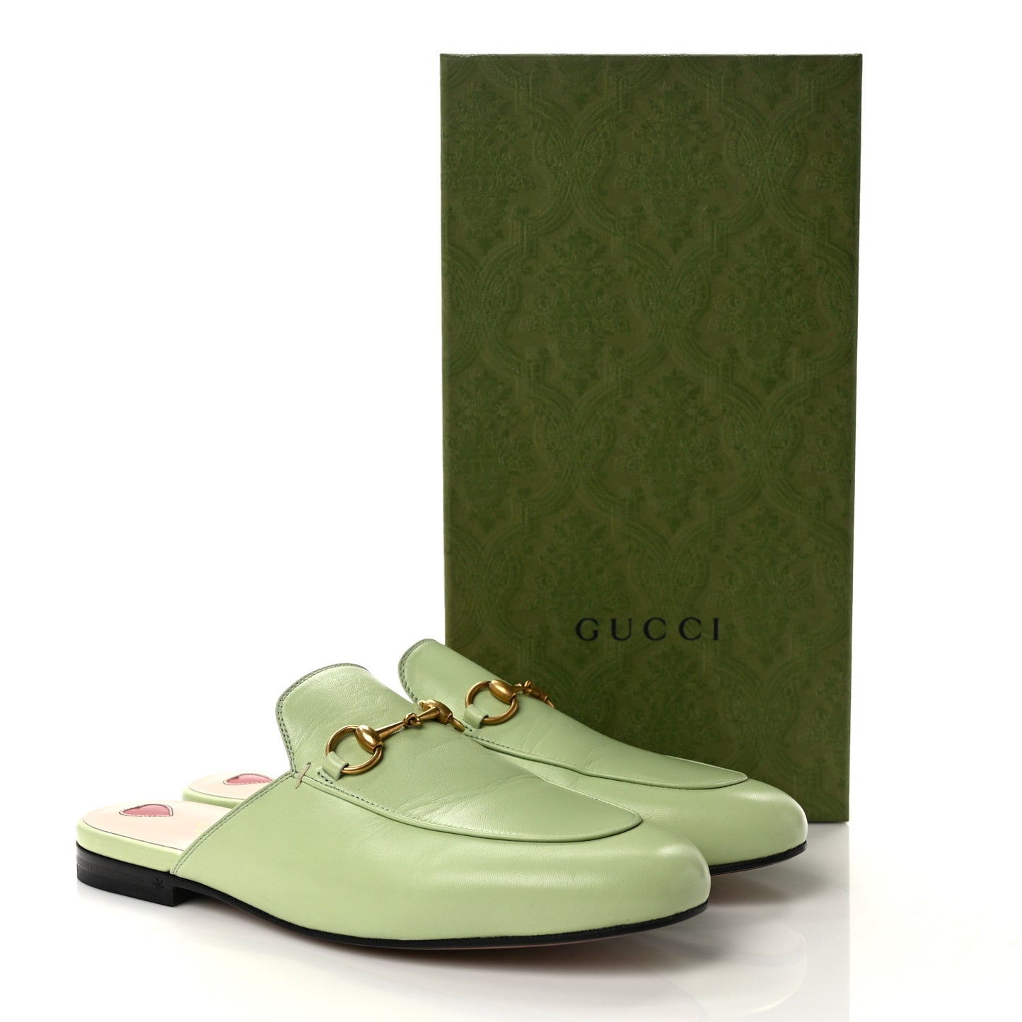 Malaga Kid Womens Princetown Slippers 38.5 Pistachio Green