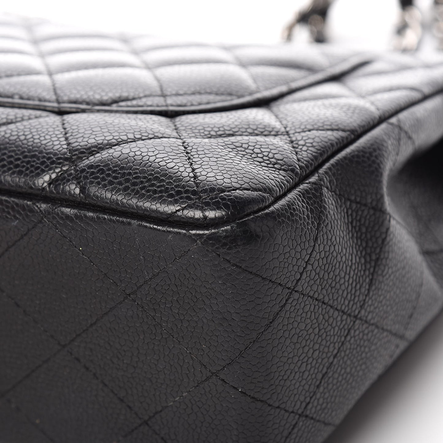 Caviar Quilted Jumbo Single Flap Black