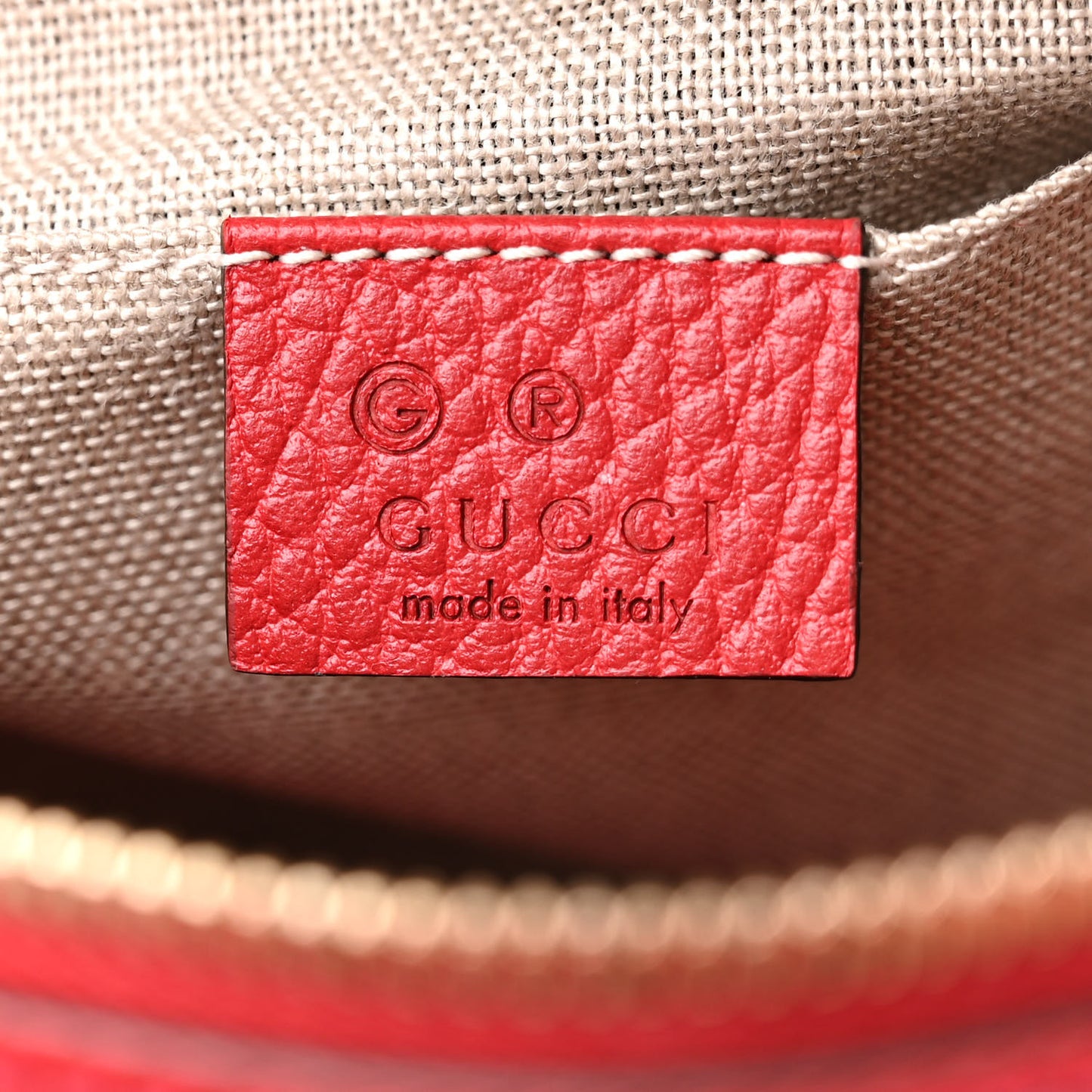 Monogram Mini Bree Messenger Bag Red