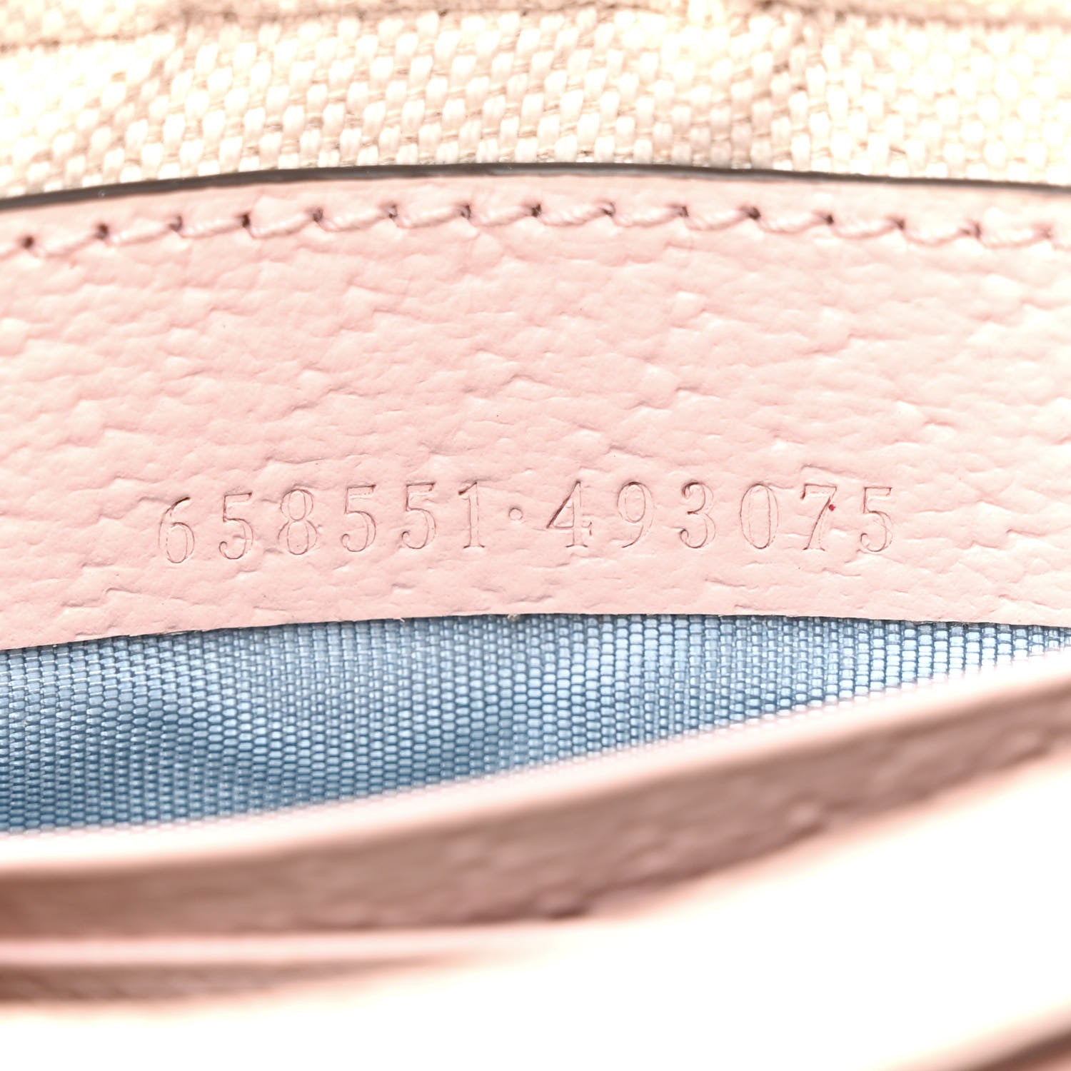 Gucci Monogram Jumbo GG Textured Dollar Calfskin Mini Ophidia Half Moon Hobo Beige Perfect Pink 7 of 11