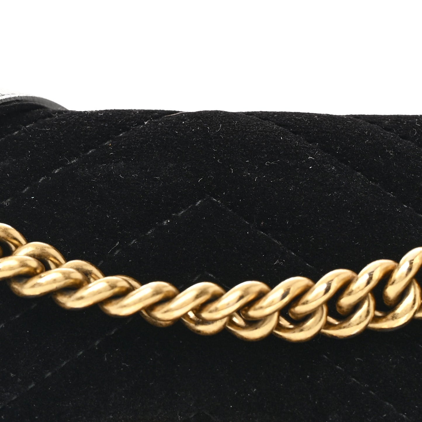 Velvet Matelasse Mini GG Marmont Shoulder Bag Black