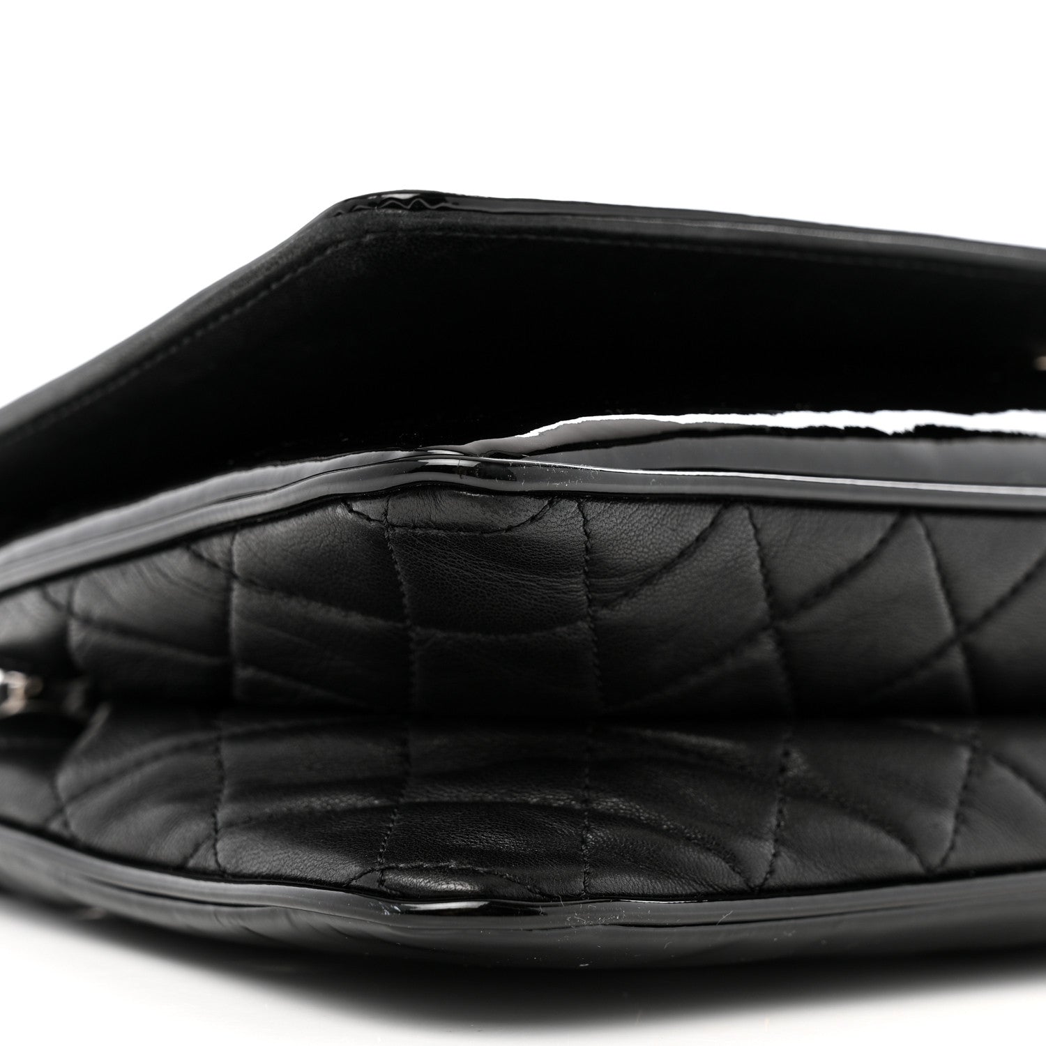 Chanel Vinyl Small Lipstick Flap Bag Black 9 of 13
