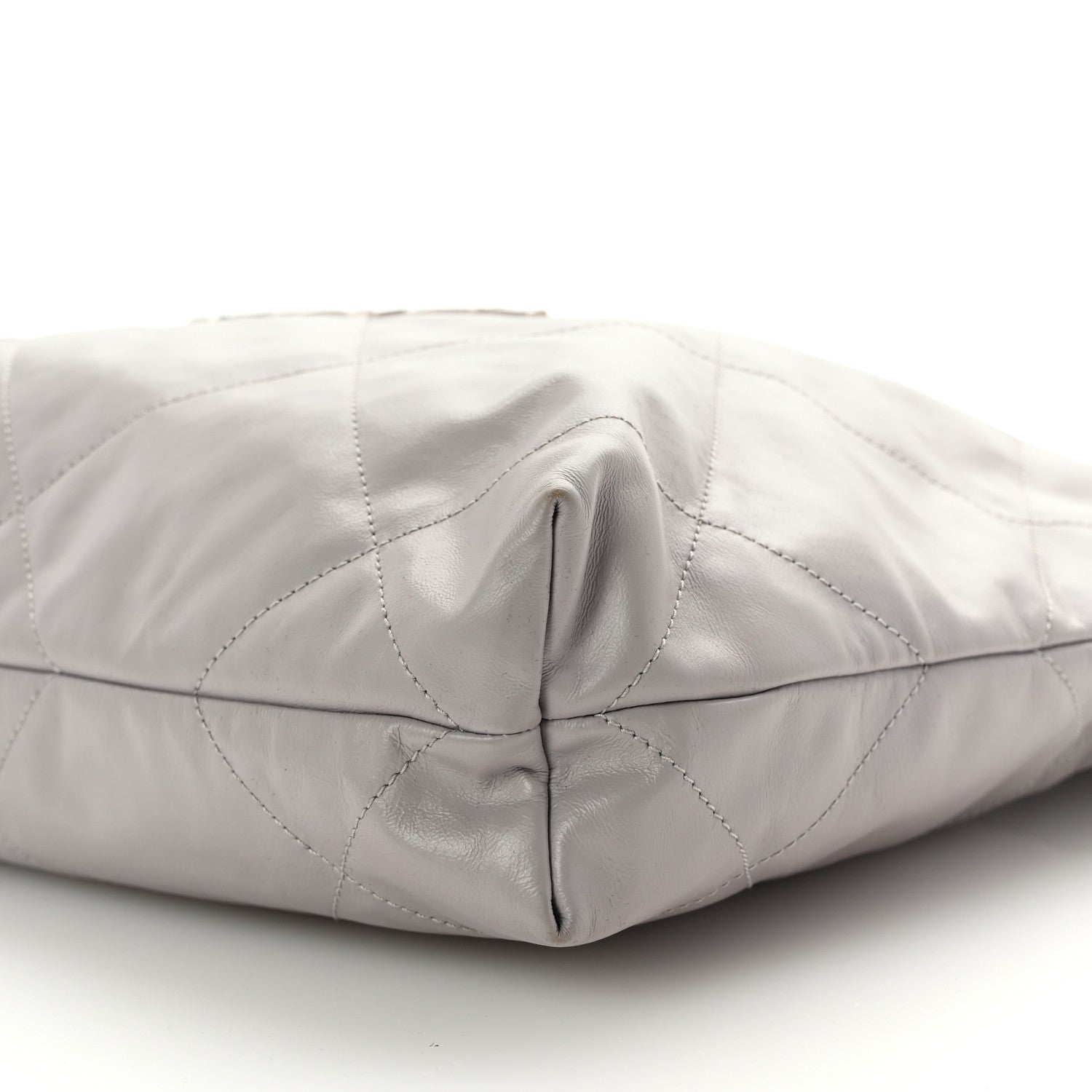 Chanel Shiny Calfskin Quilted Small Chanel 22 Grey 10 of 15
