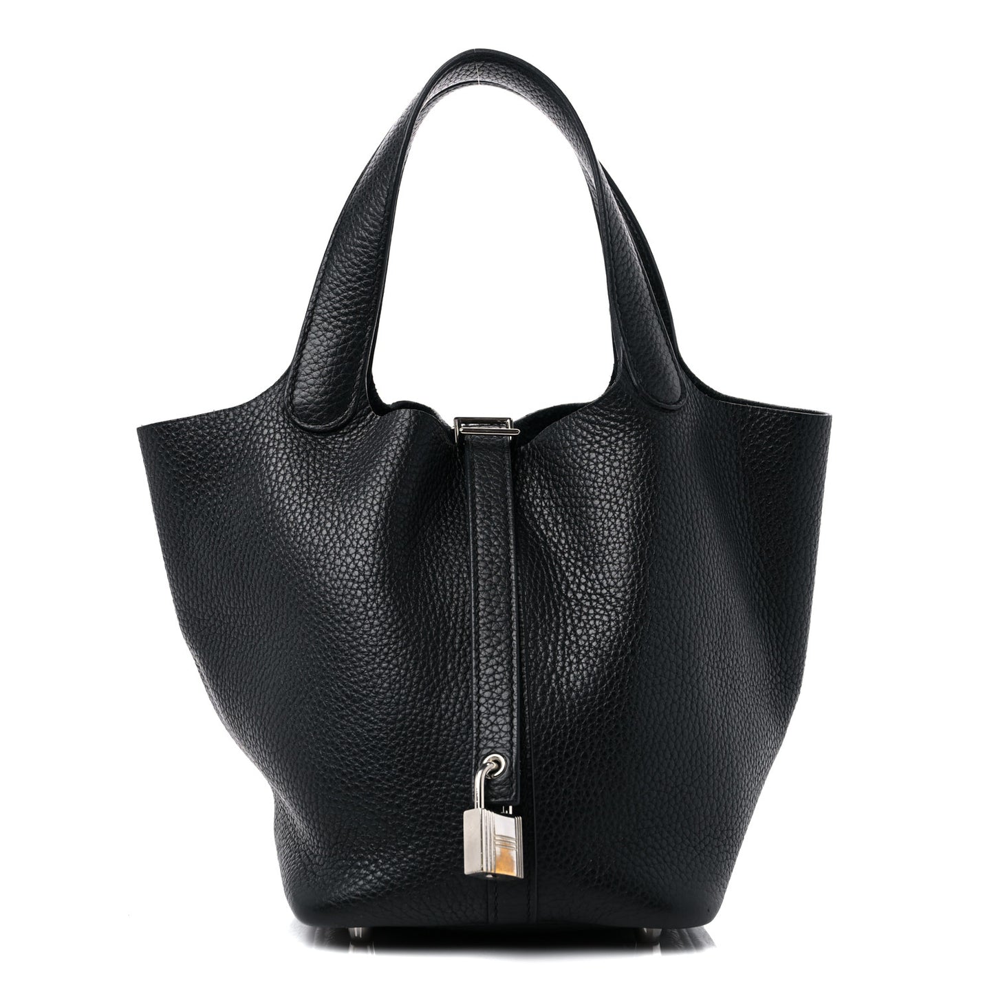 Taurillon Clemence Picotin Lock 18 PM Black