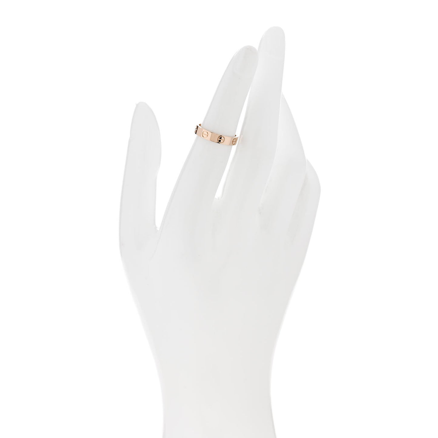 18K Pink Gold 3.5mm LOVE Wedding Band Ring 49 5