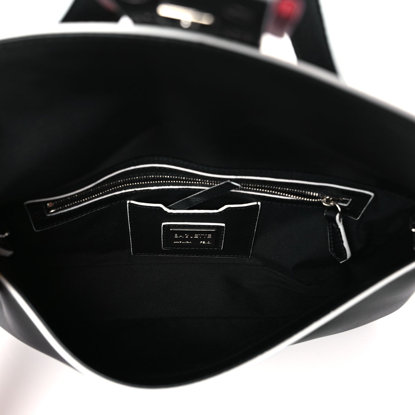 Vitello Dolce Elite Monster Eyes Bi-Color Baguette Black Yellow