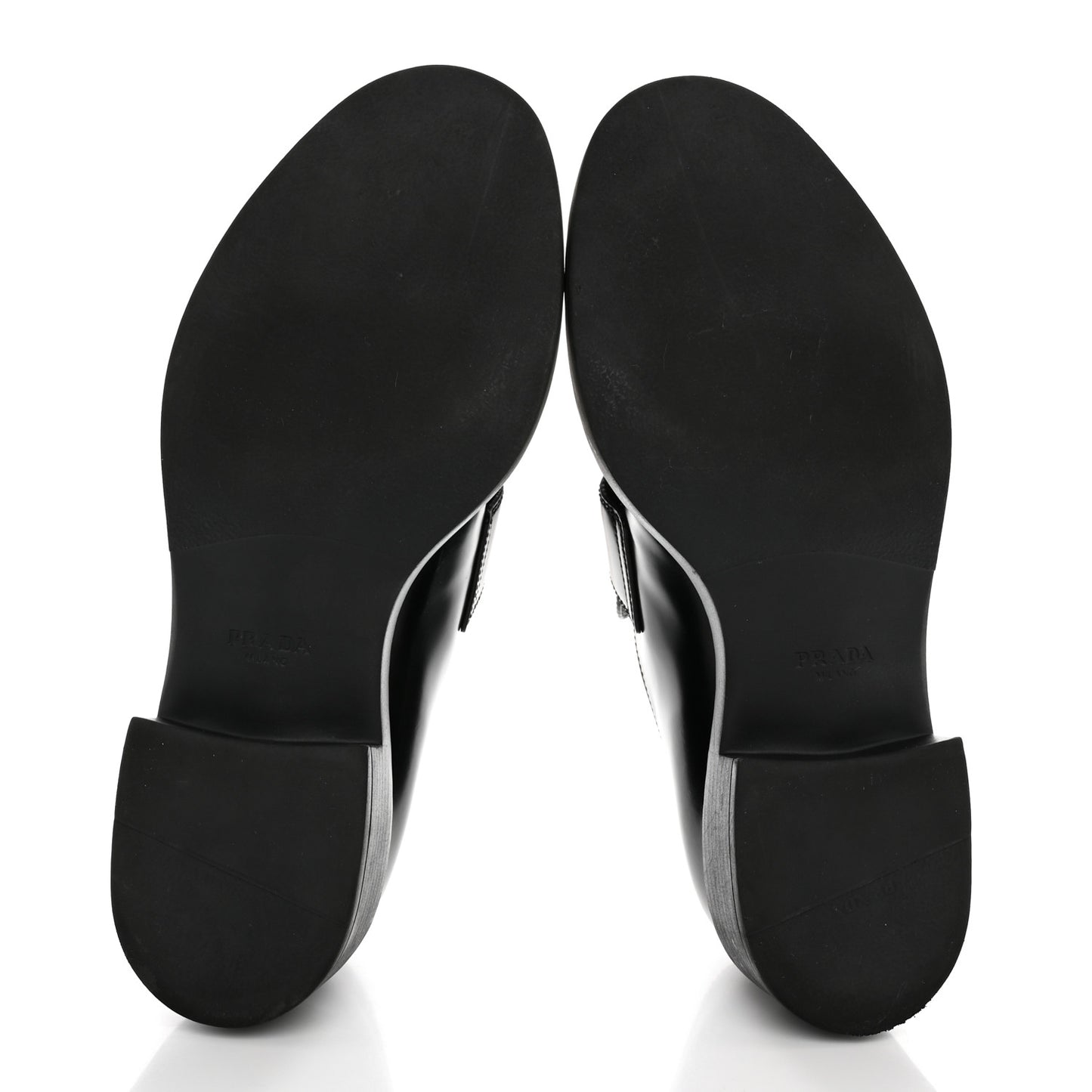Spazzolato Metal Triangle Logo 50mm Loafers 41 Black