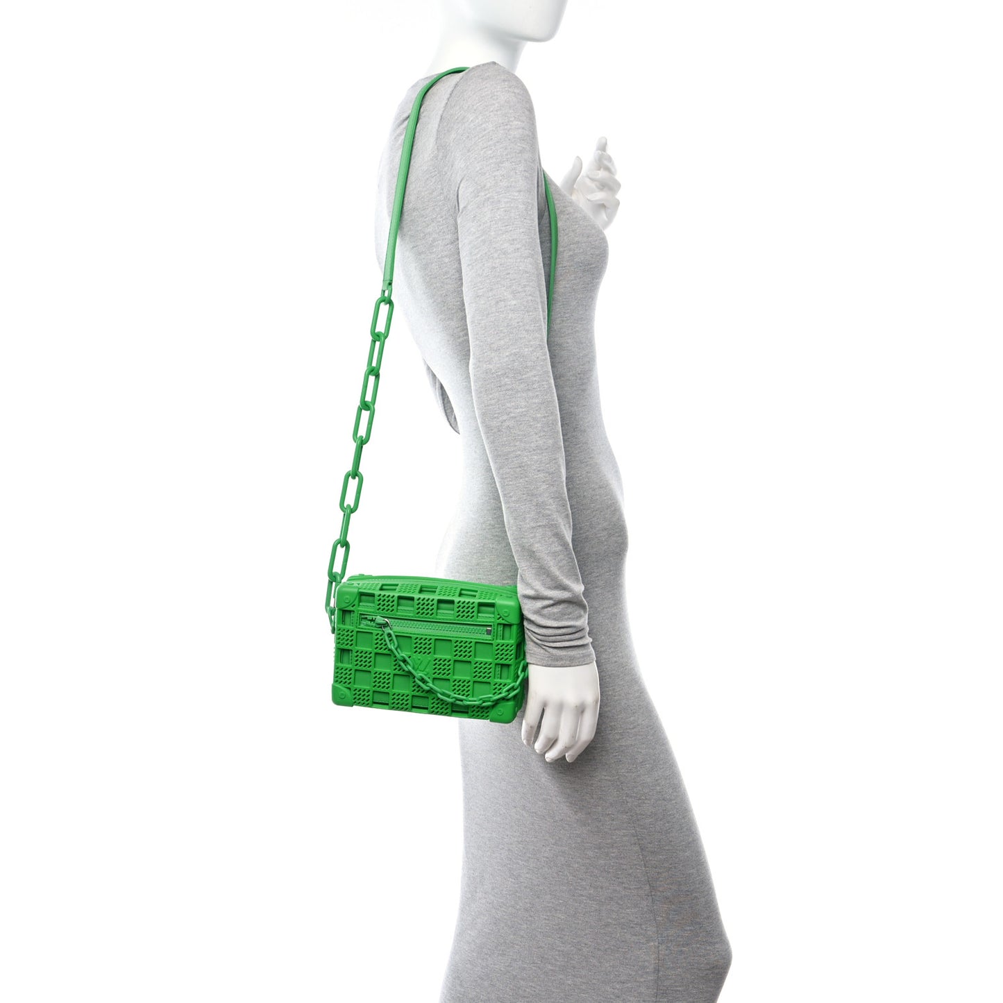 Rubber Cowhide Mini Soft Trunk Green