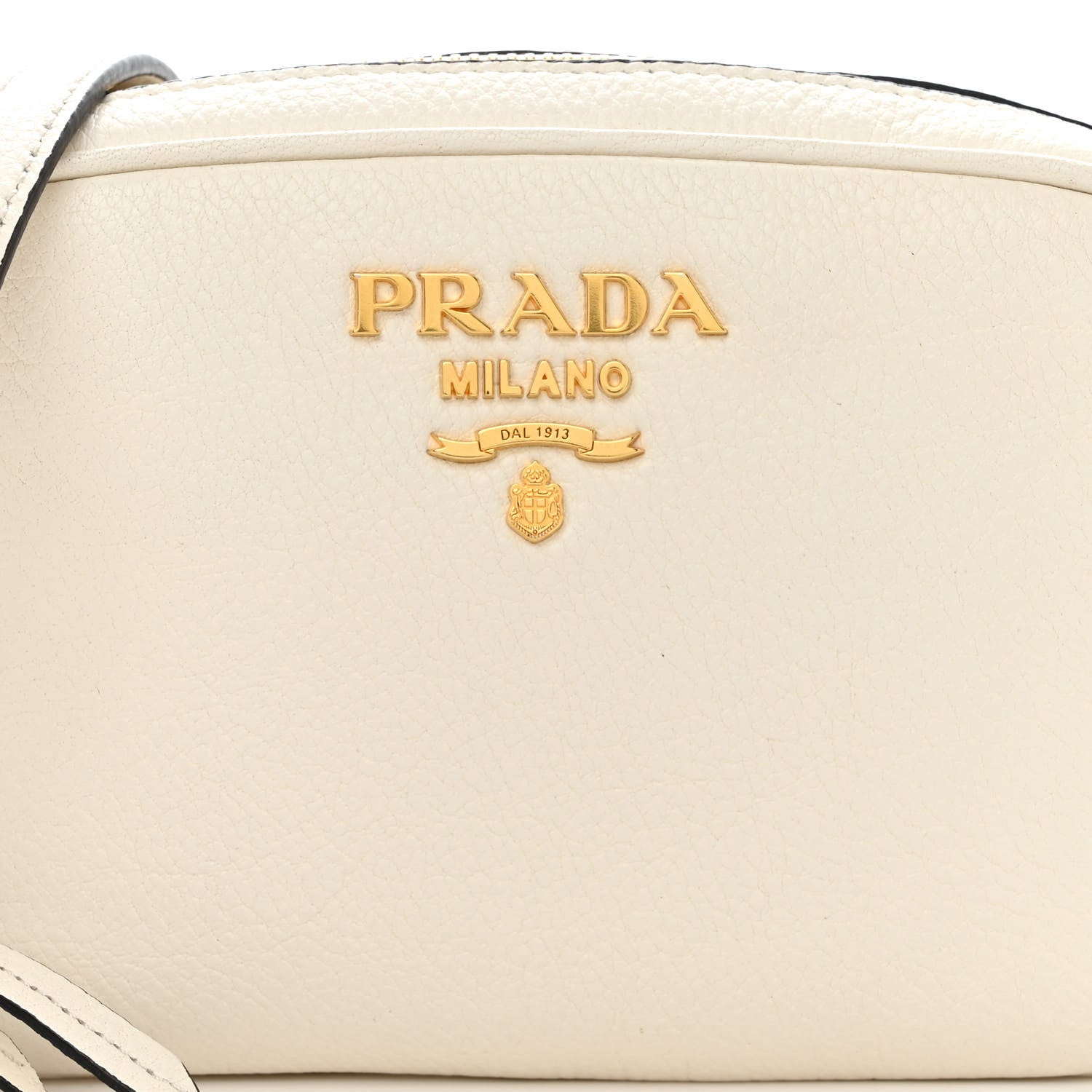 Prada Vitello Daino Camera Crossbody Bianco 9 of 12