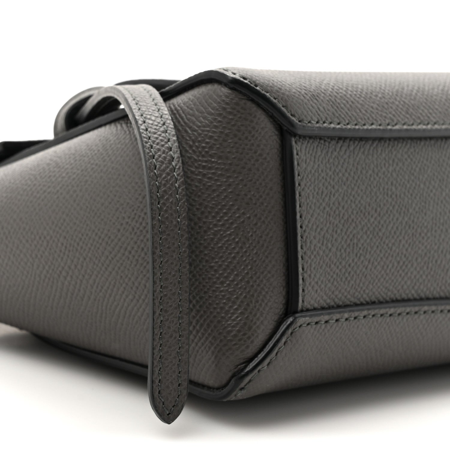 Celine Grained Calfskin Pico Belt Bag Grey 10 of 14