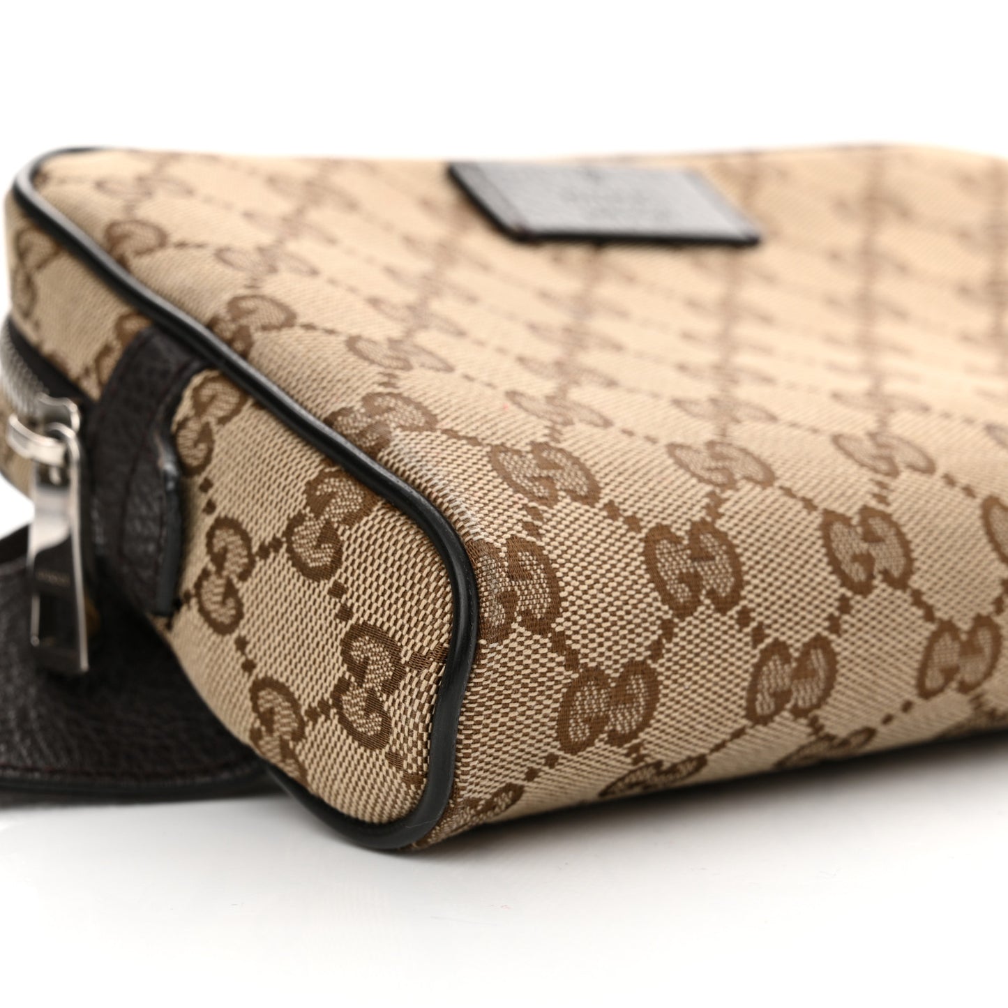 Monogram Dollar Calfskin Belt Bag Beige Ebony Testa di Moro Marrone Scuro