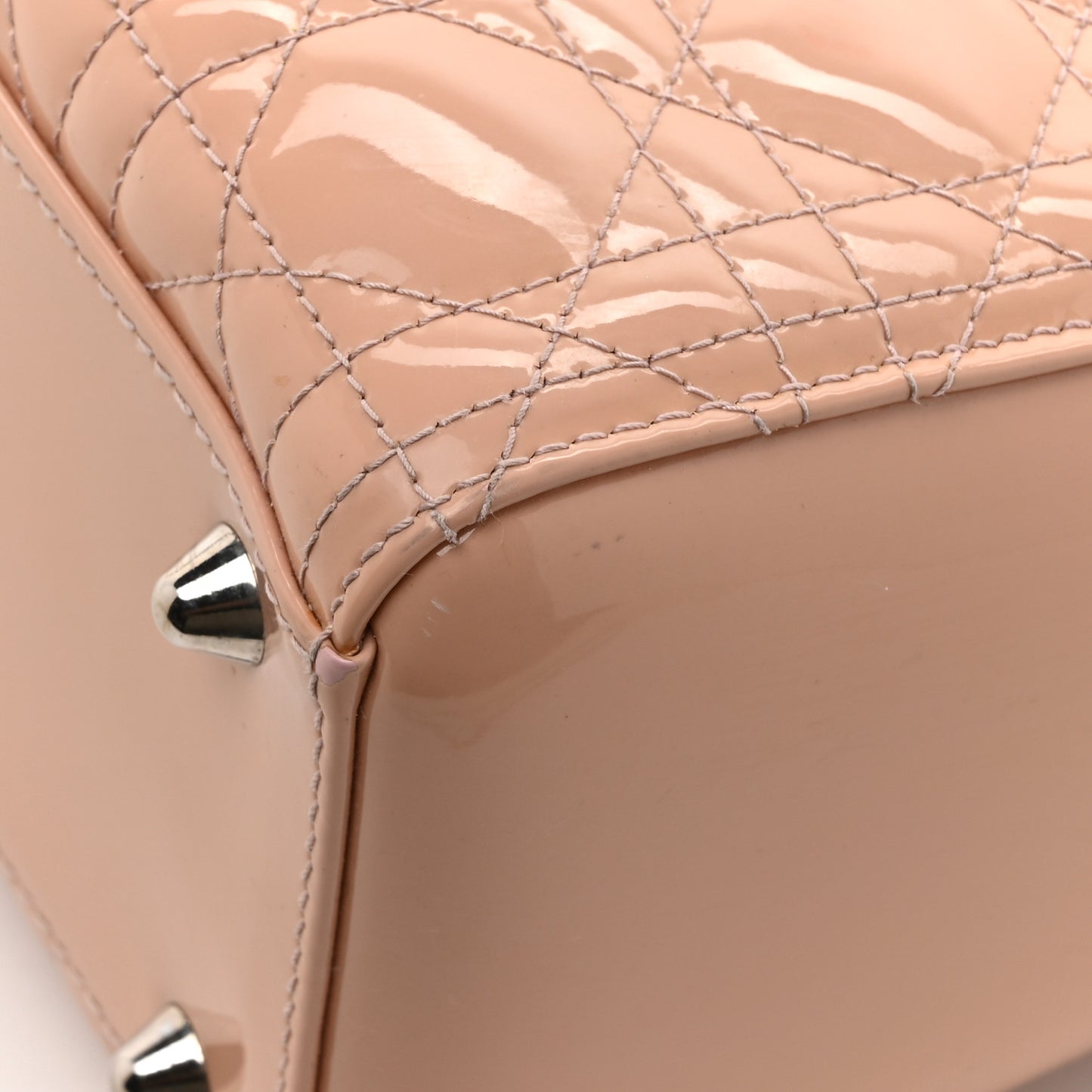 Patent Cannage Large Lady Dior Light Pink