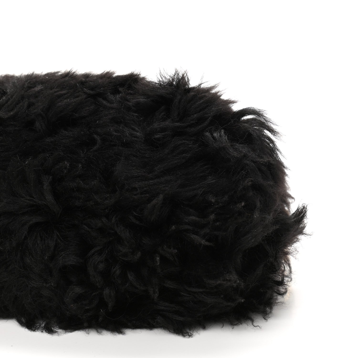 Bottega Veneta Shearling Lambskin The Pouch Chain Black 10 of 10