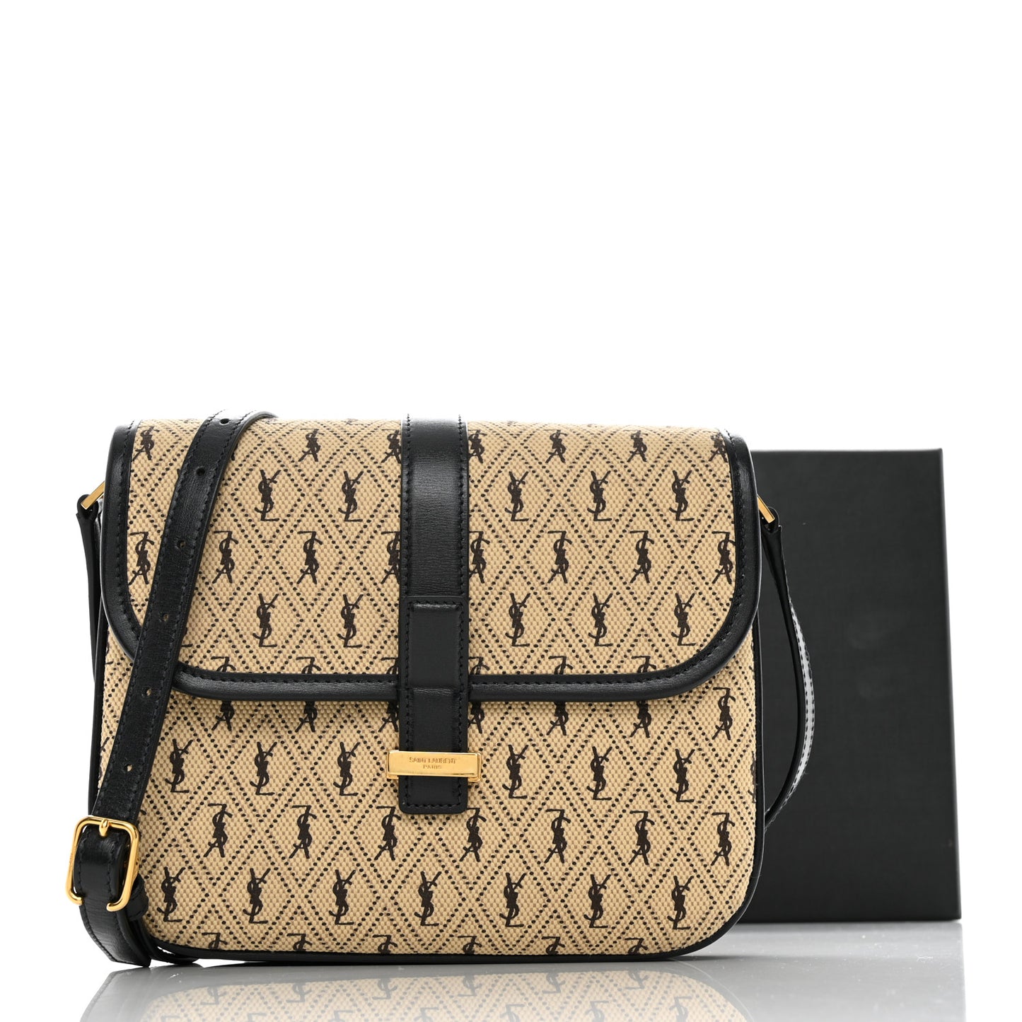 Canvas Small Le Monogramme Satchel Beige Black