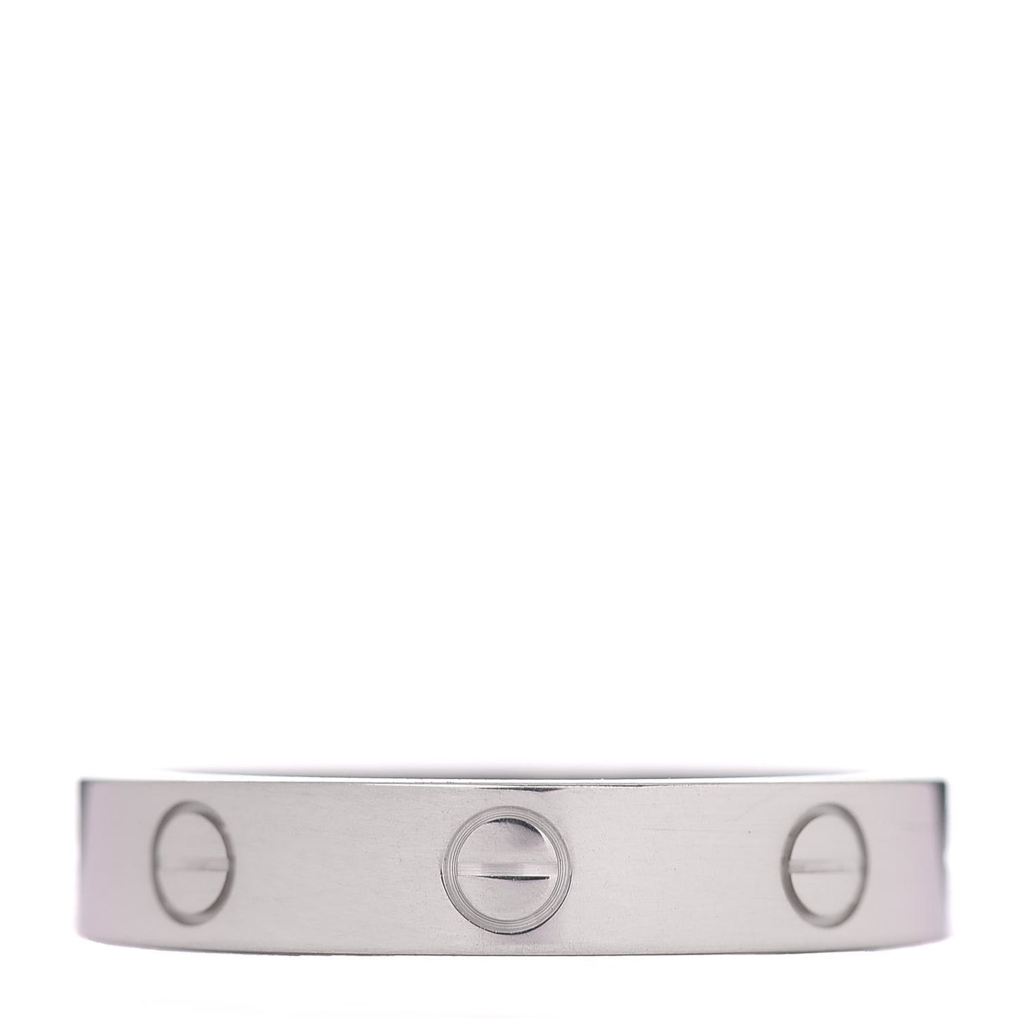 18K White Gold 3.5mm LOVE Wedding Band Ring 57 8
