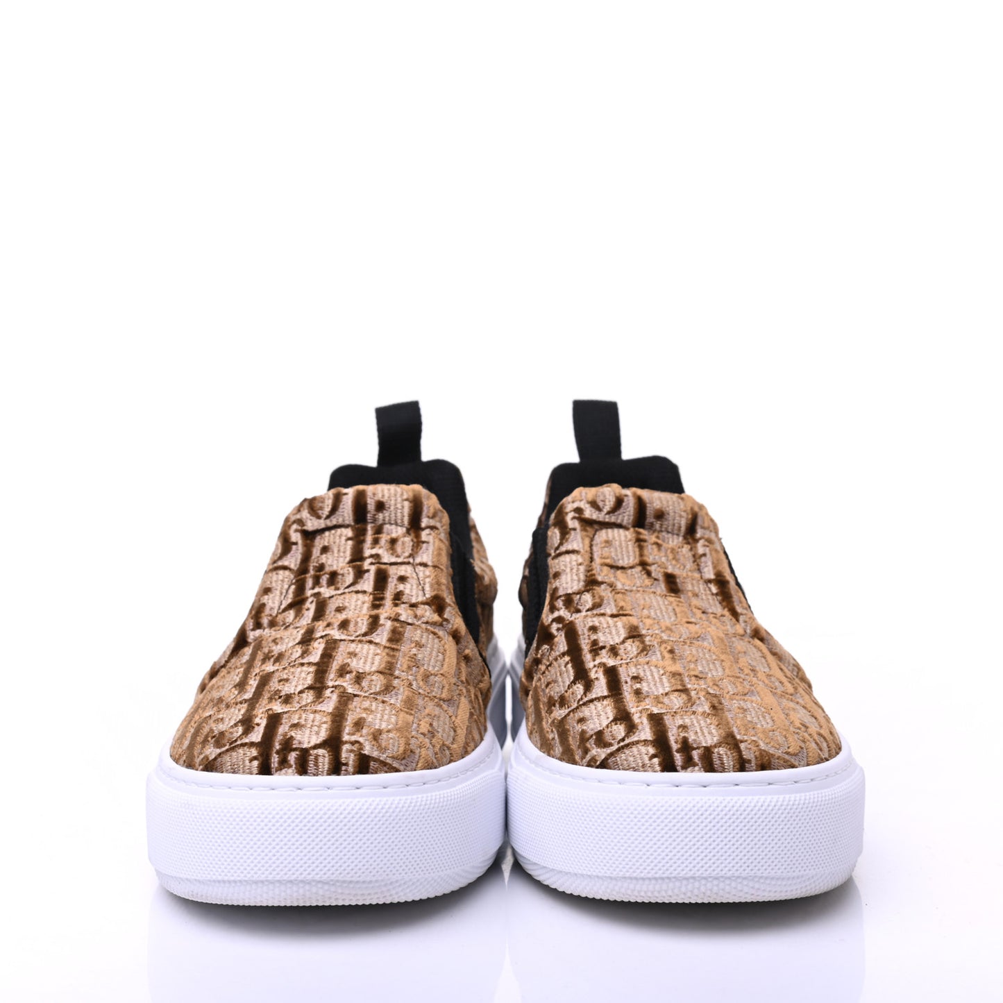 Velvet Oblique Womens Solar Slip On Sneakers 37 Bronze