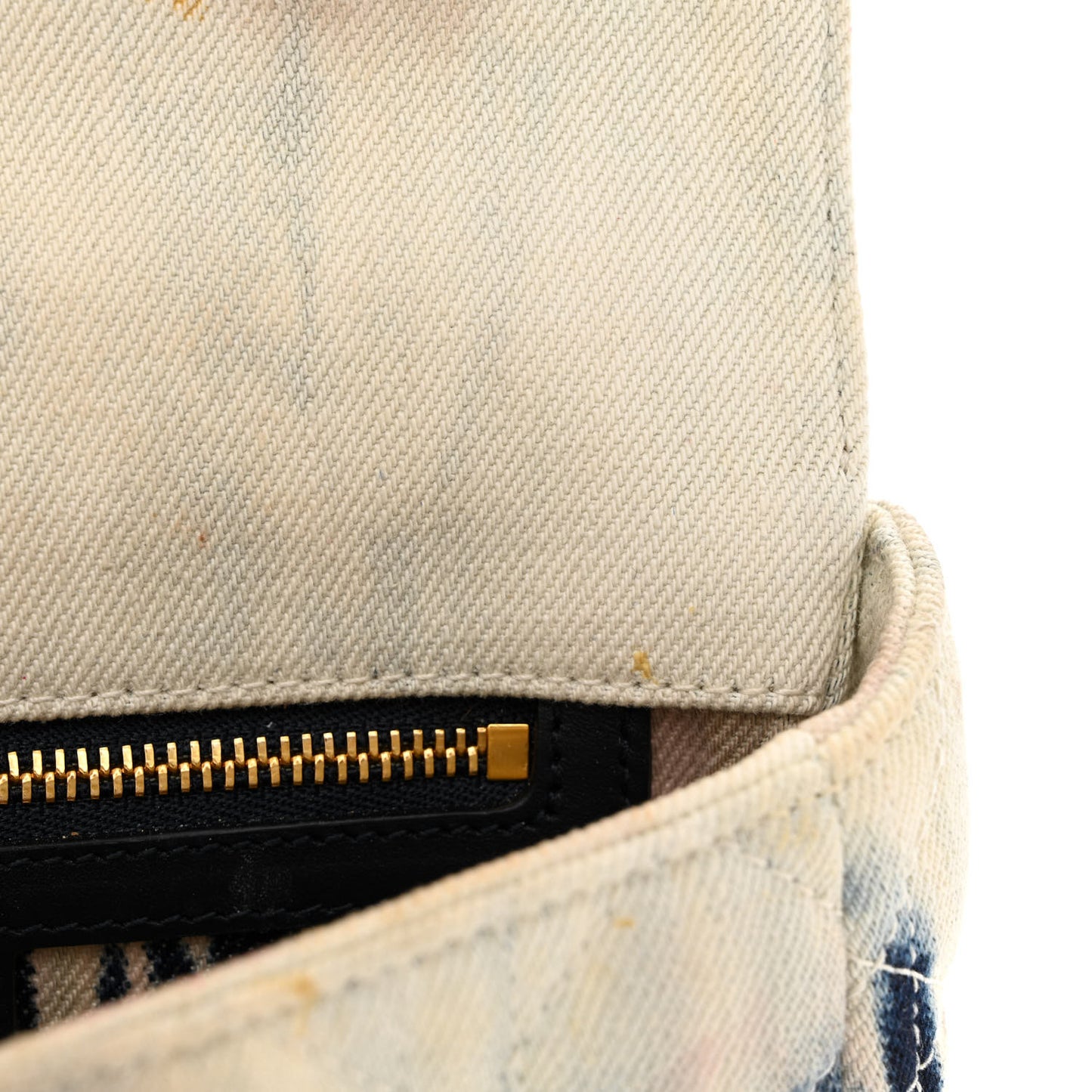 Denim Tie Dye Cannage Small Caro Bag Multicolor
