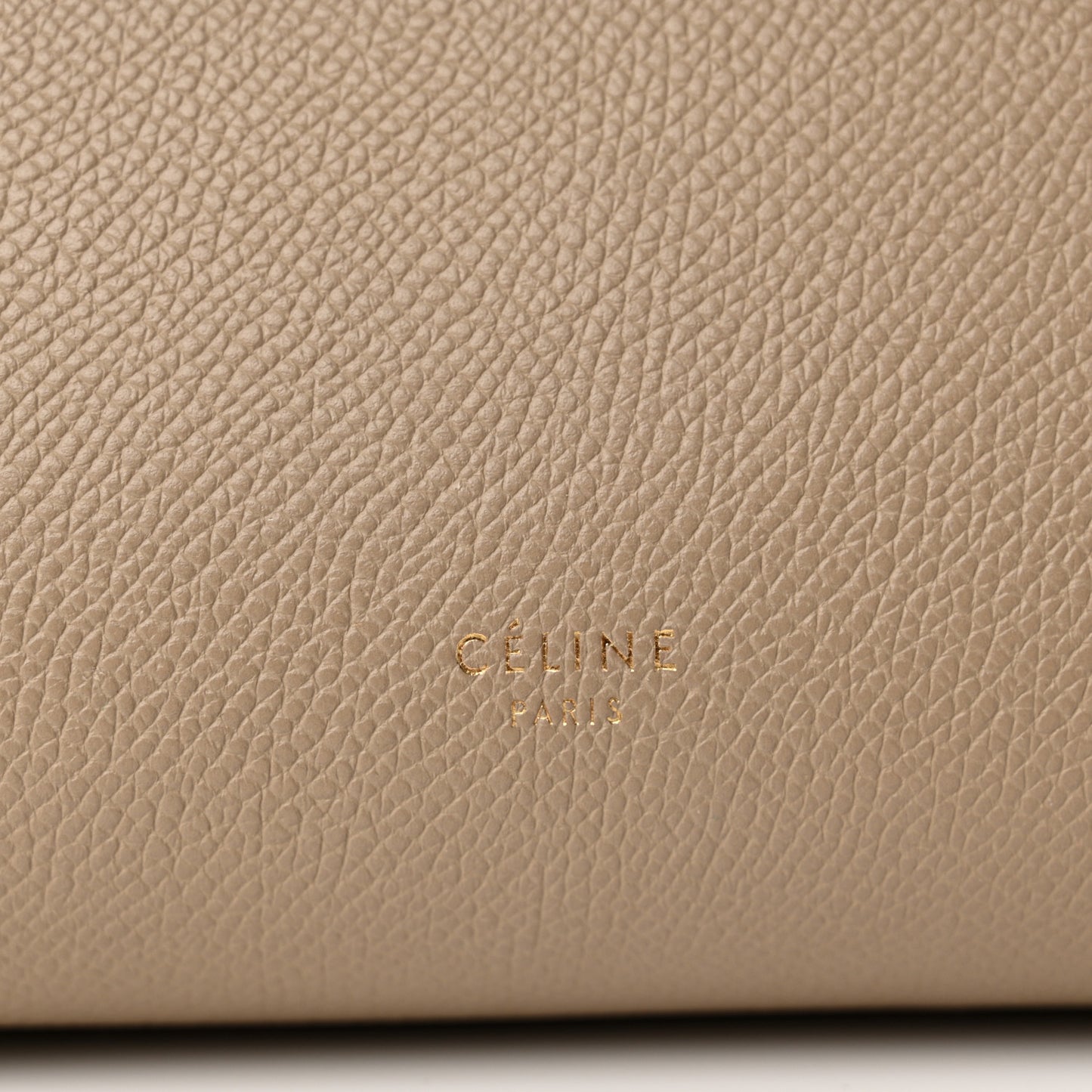 Grained Calfskin Micro Belt Bag Light Taupe