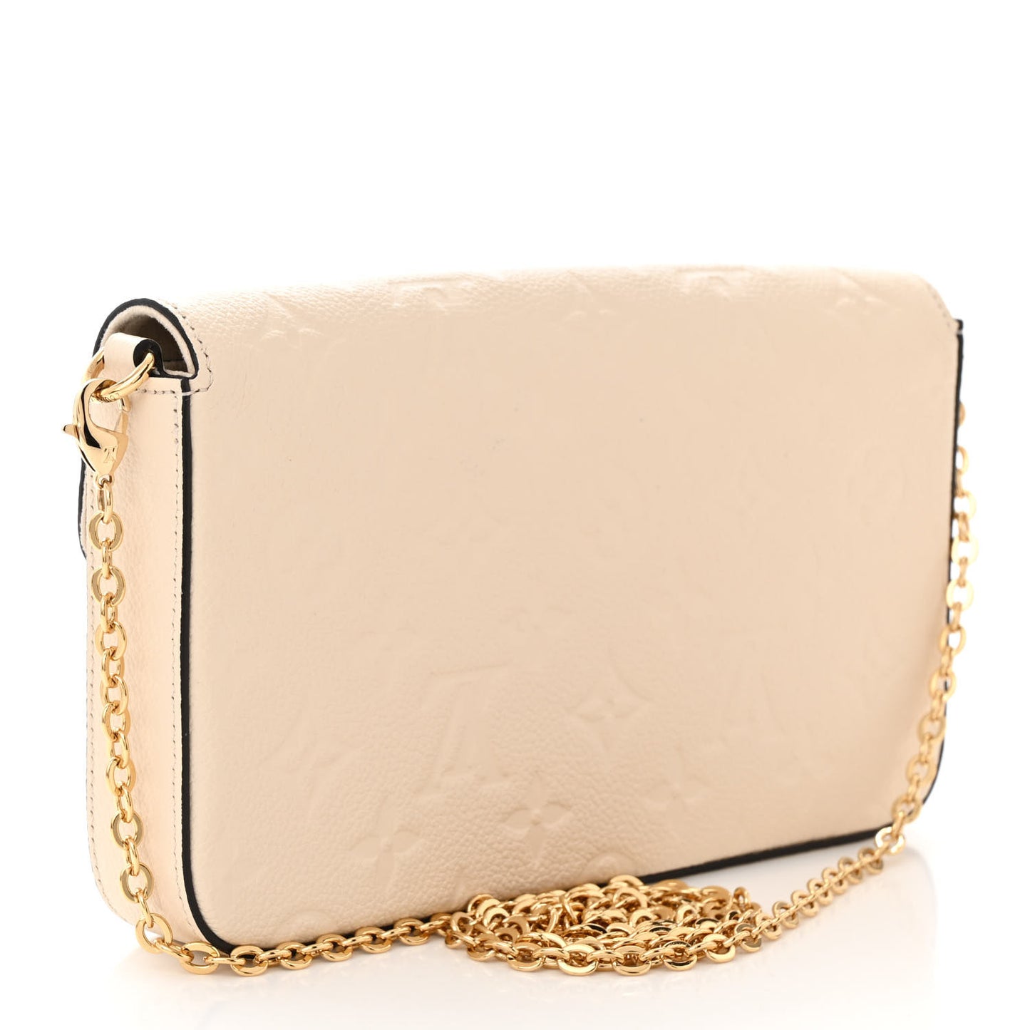 Empreinte Pochette Felicie Chain Wallet Cream