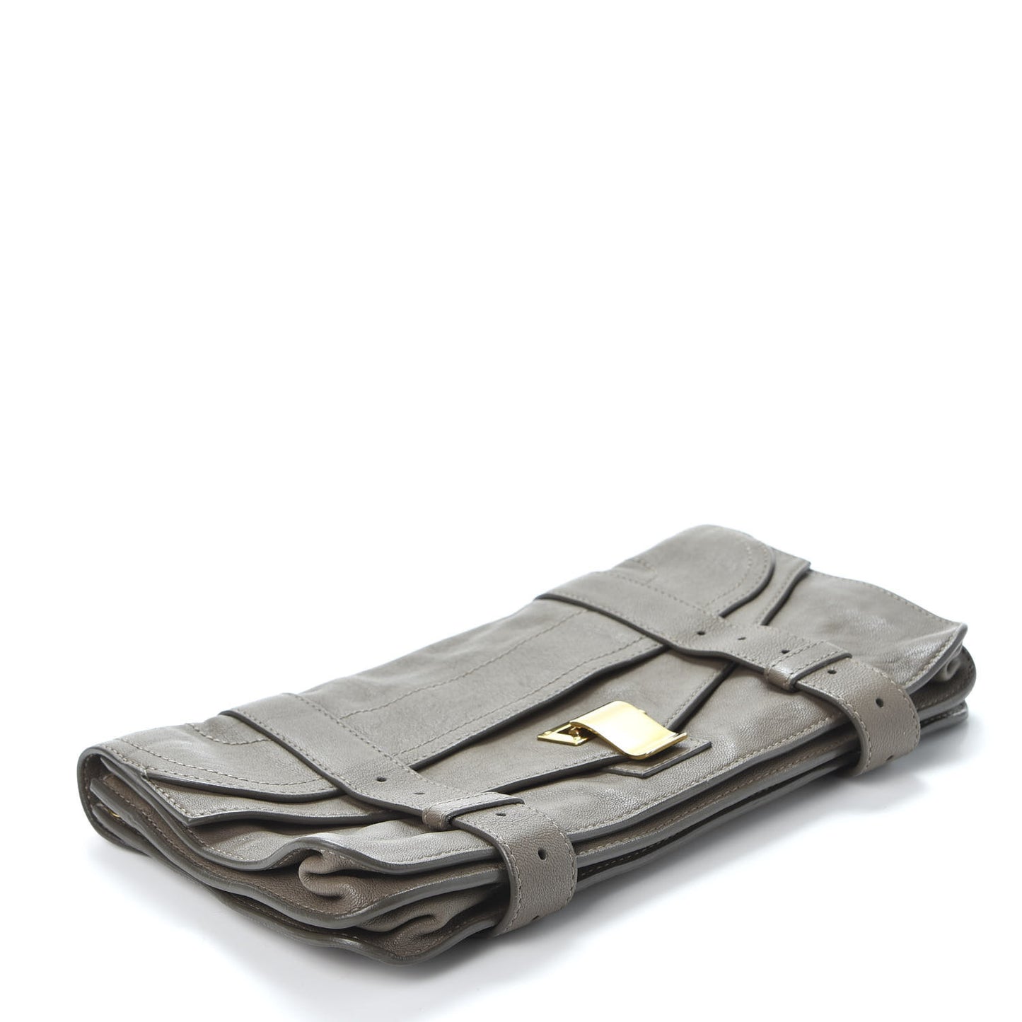Lambskin PS1 Pochette Clutch Smoke