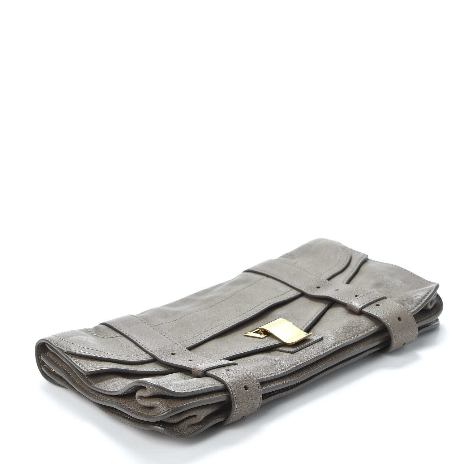 Proenza Schouler Lambskin PS1 Pochette Clutch Smoke 3 of 10
