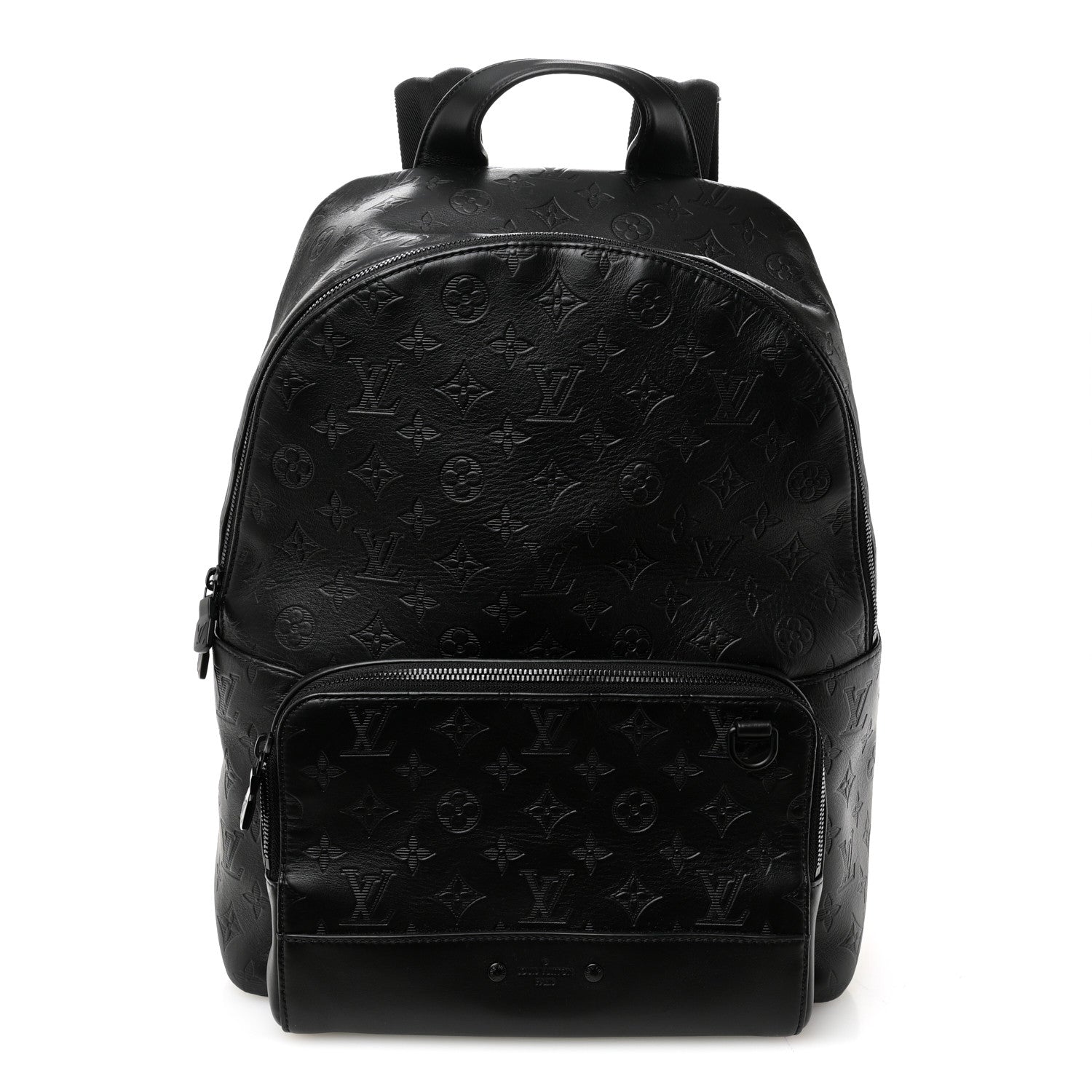 Louis Vuitton Calfskin Monogram Shadow Racer Backpack Black