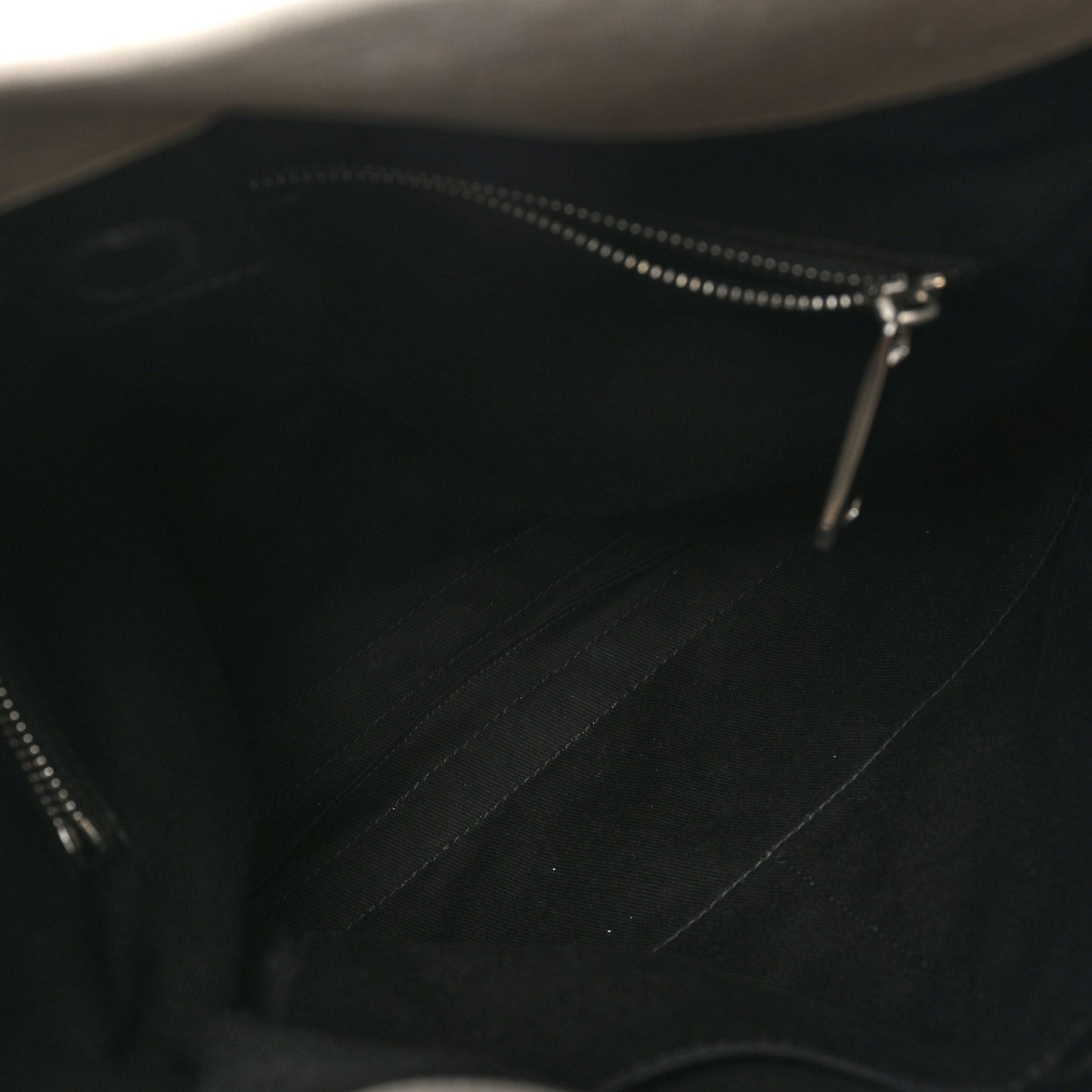 Calfskin Cut Out Large Shoulder Bag Black Natural