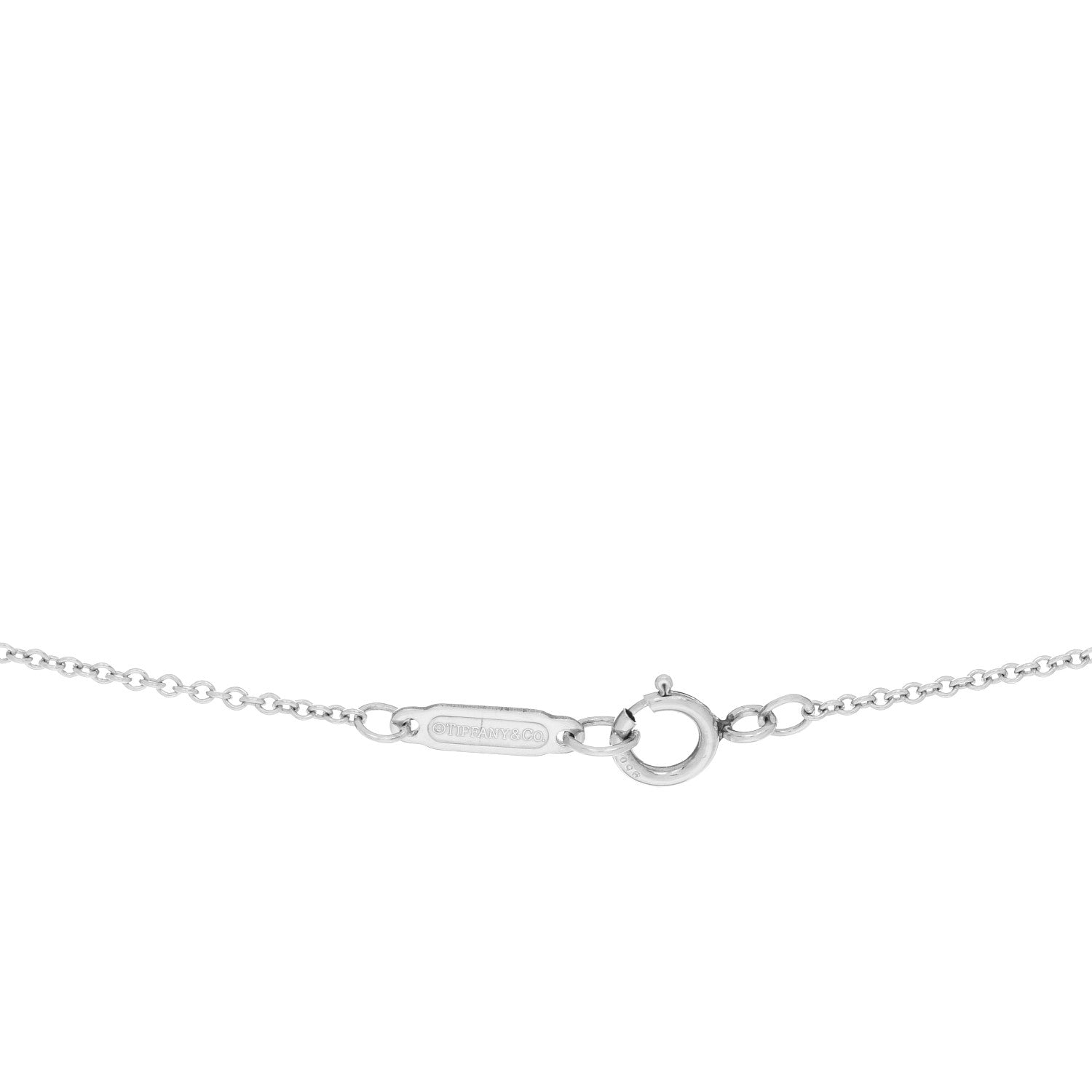 Tiffany Platinum Diamond Small Cross Pendant Necklace 5 of 5