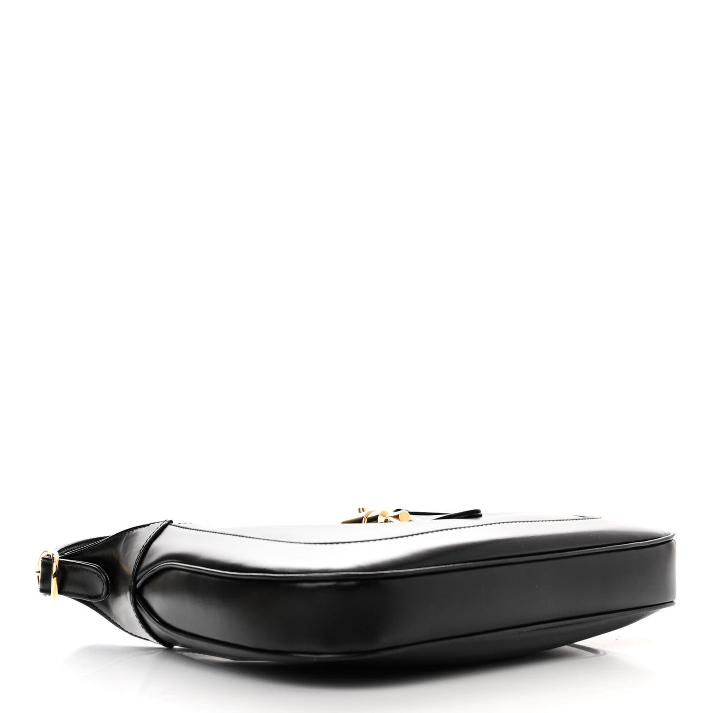 Boarded Dyana Lux Calfskin Small Jackie 1961 Hobo Black
