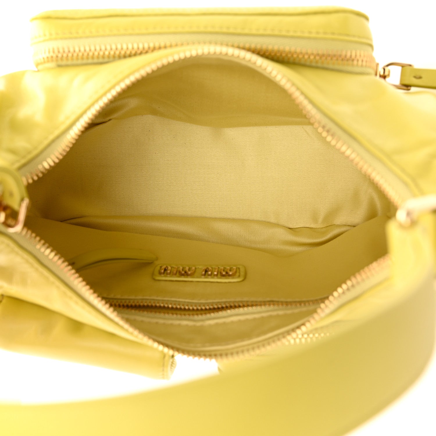 Miu Miu Nappa Pocket Bag Cedro 5 of 10