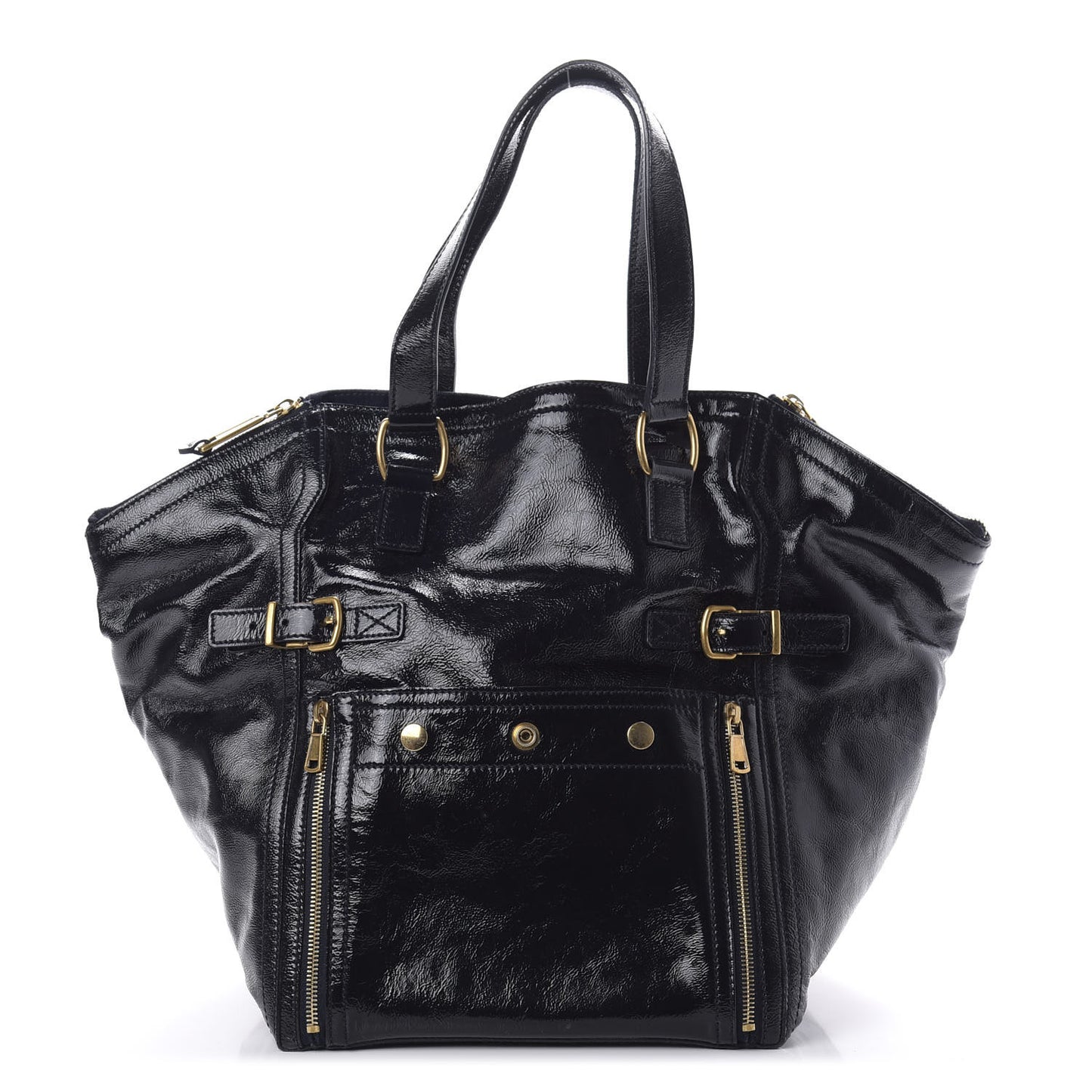 Patent Large Downtown Tote Black