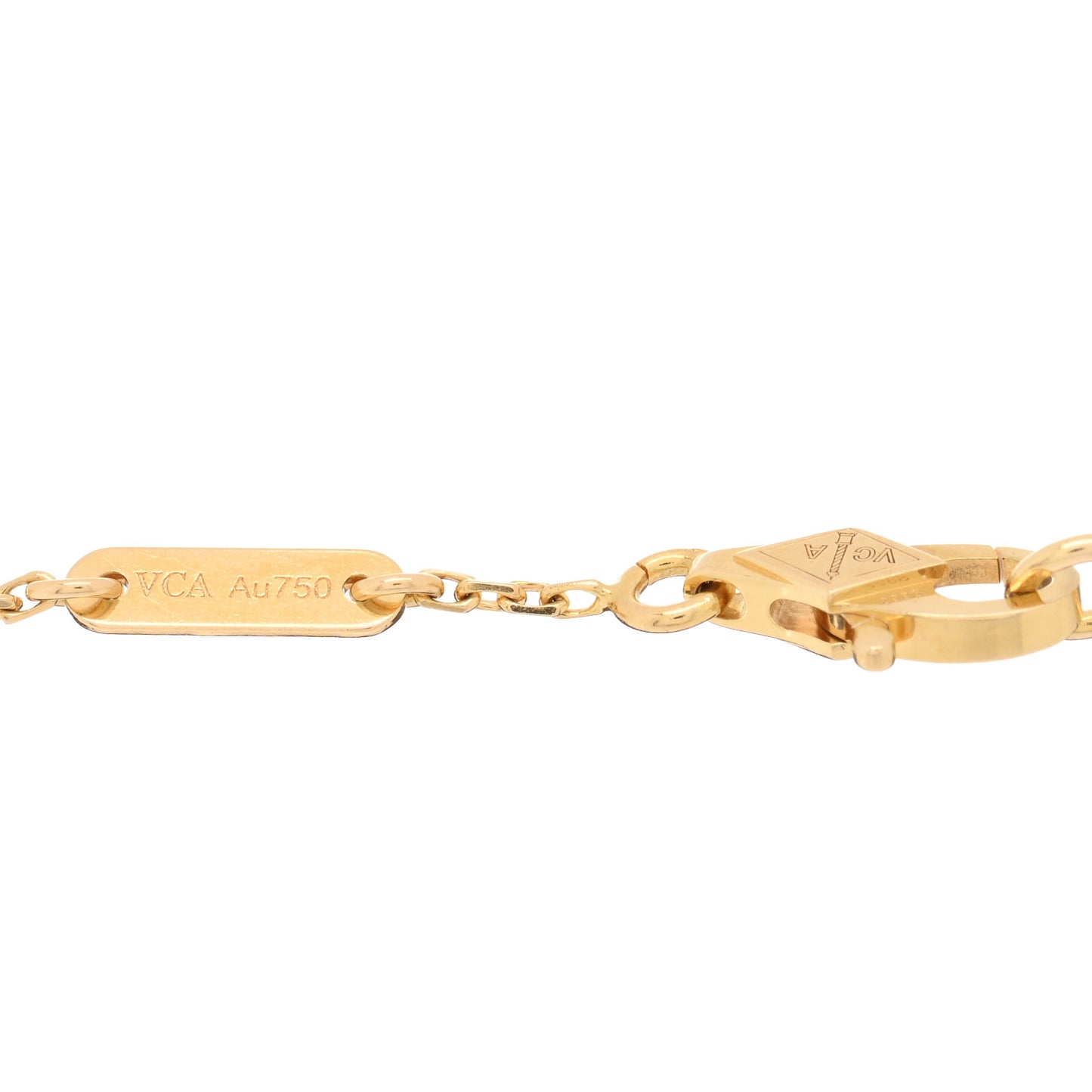 18K Yellow Gold Mother of Pearl Sweet Alhambra Bracelet